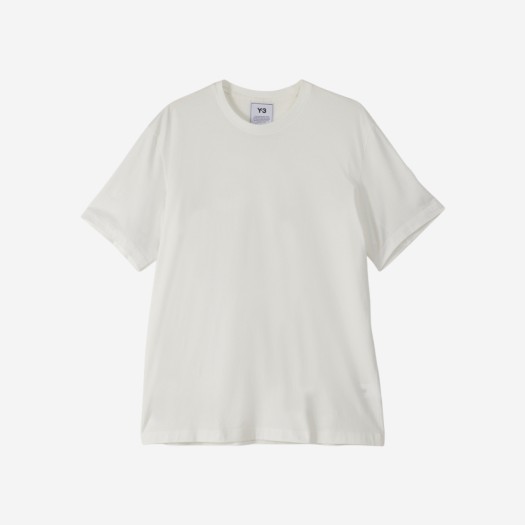 Y-3 클래식 백 로고 티셔츠 코어 화이트