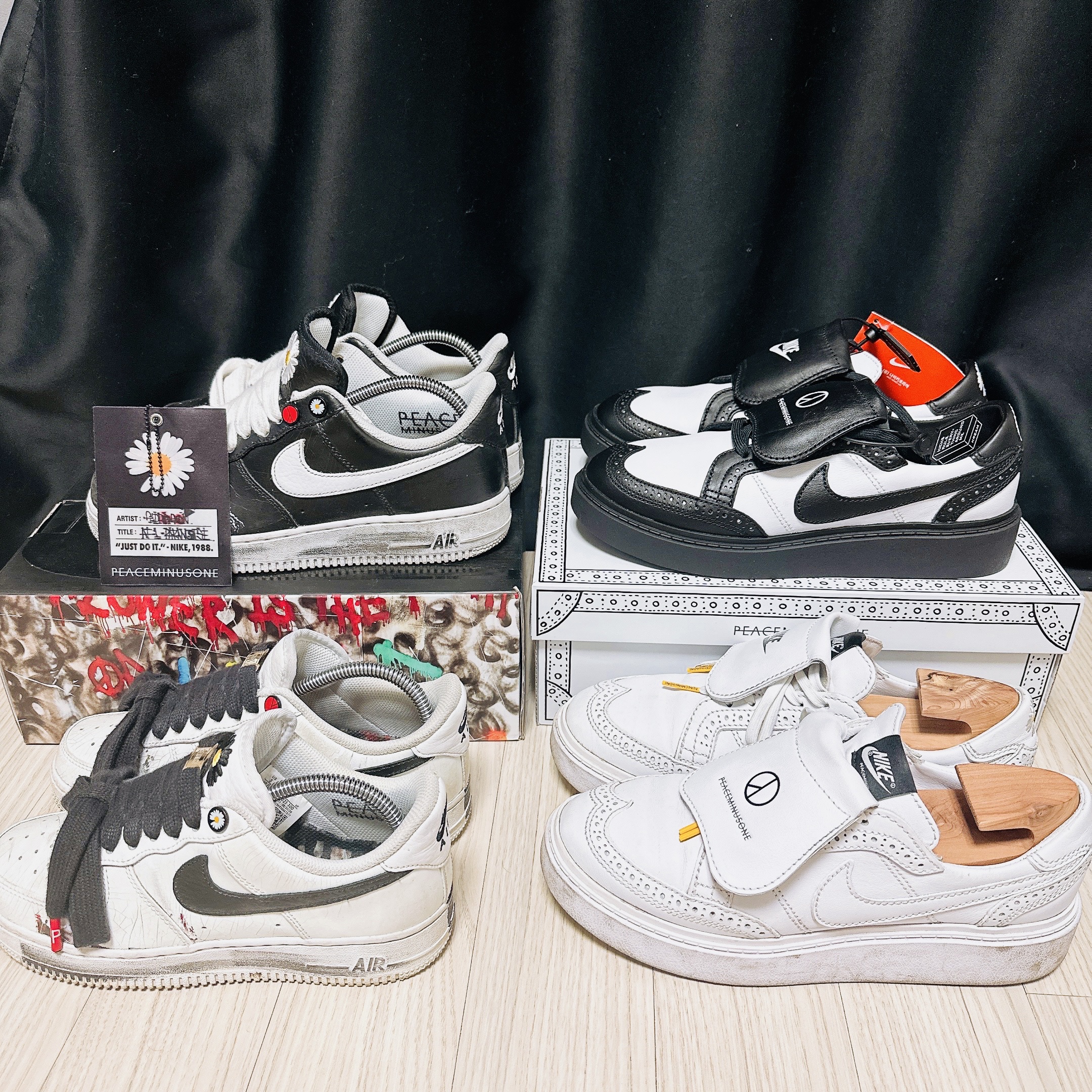 Nike x Peaceminusone Air Force 1 Low Para-Noise, Nike x Peaceminusone Air Force 1 Low Para-Noise 2.0 착용 스타일 - 2