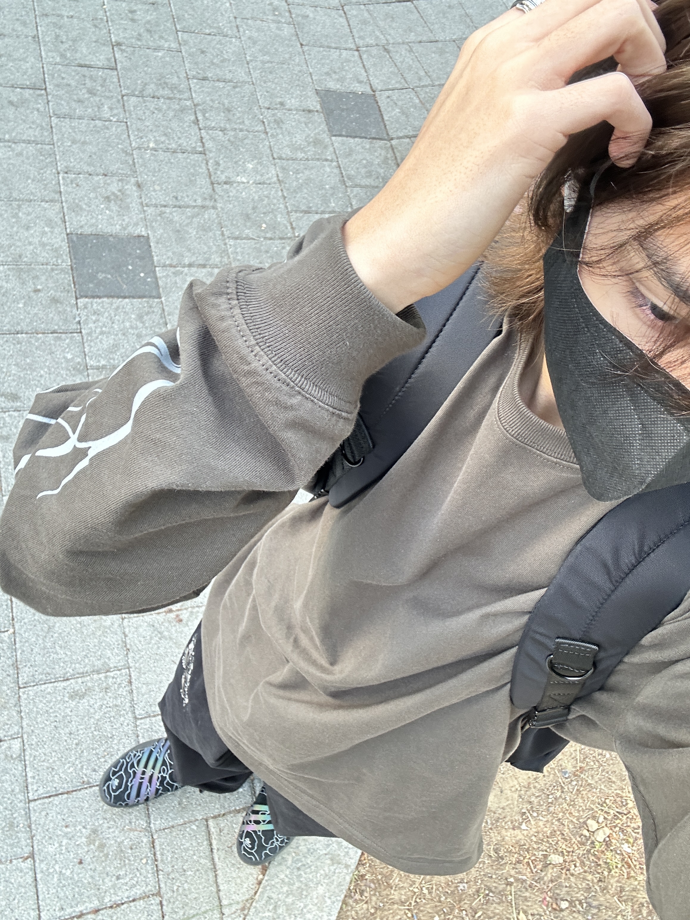 Adidas x BAPE 3ST.002 착용 스타일 - 2