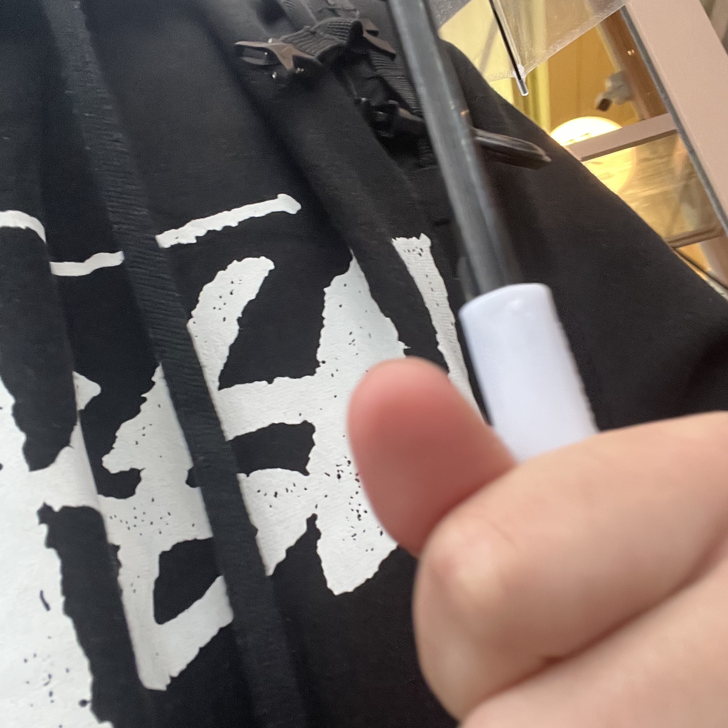 Stussy Big Stock Hoodie Black 착용 스타일 - 3