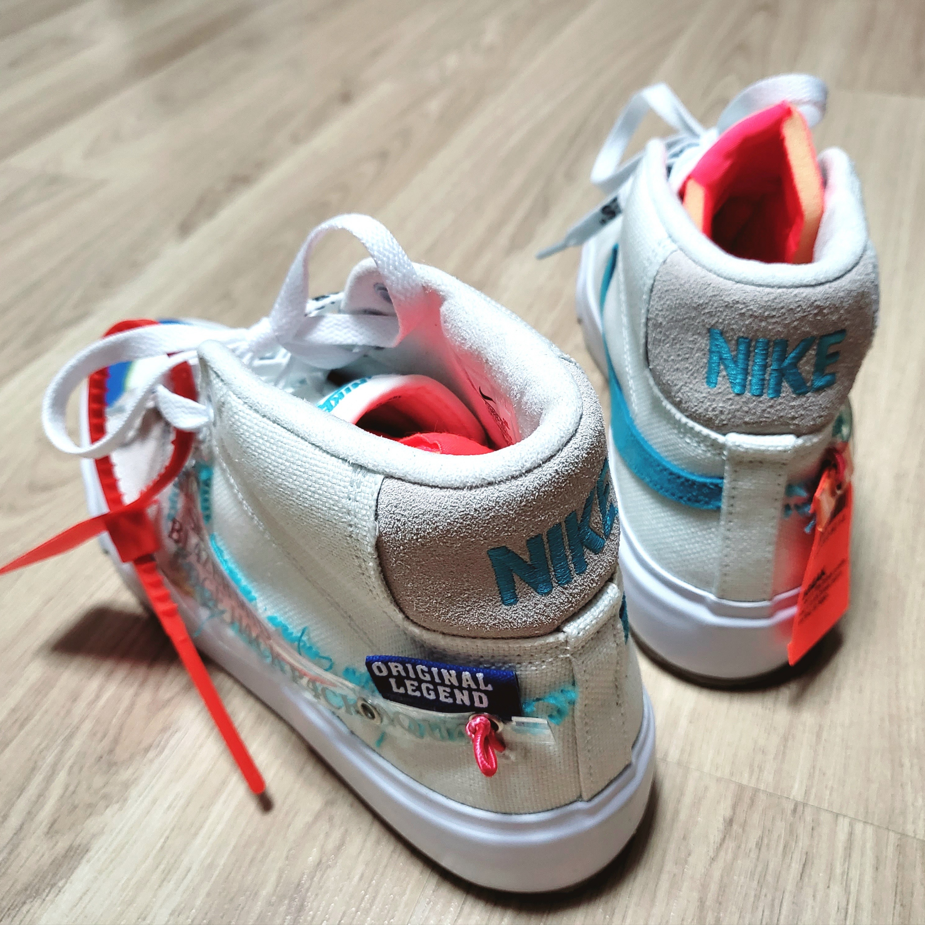Nike SB Blazer Mid Edge Hack Pack Aqua 착용 스타일 - 3