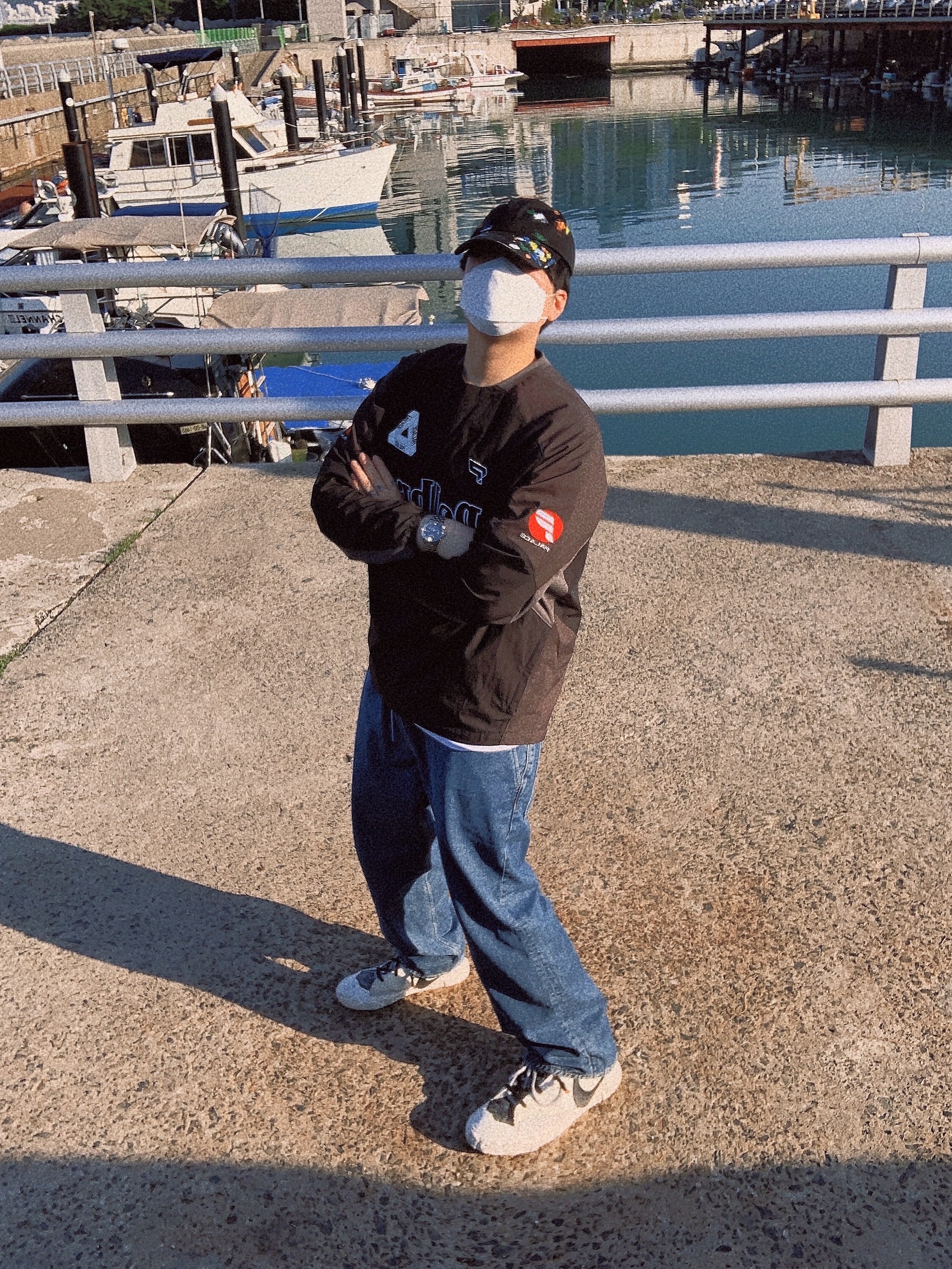 Palace Sports Shell Crew Black - 21SS, Nike x Readymade Blazer Mid White 착용 스타일