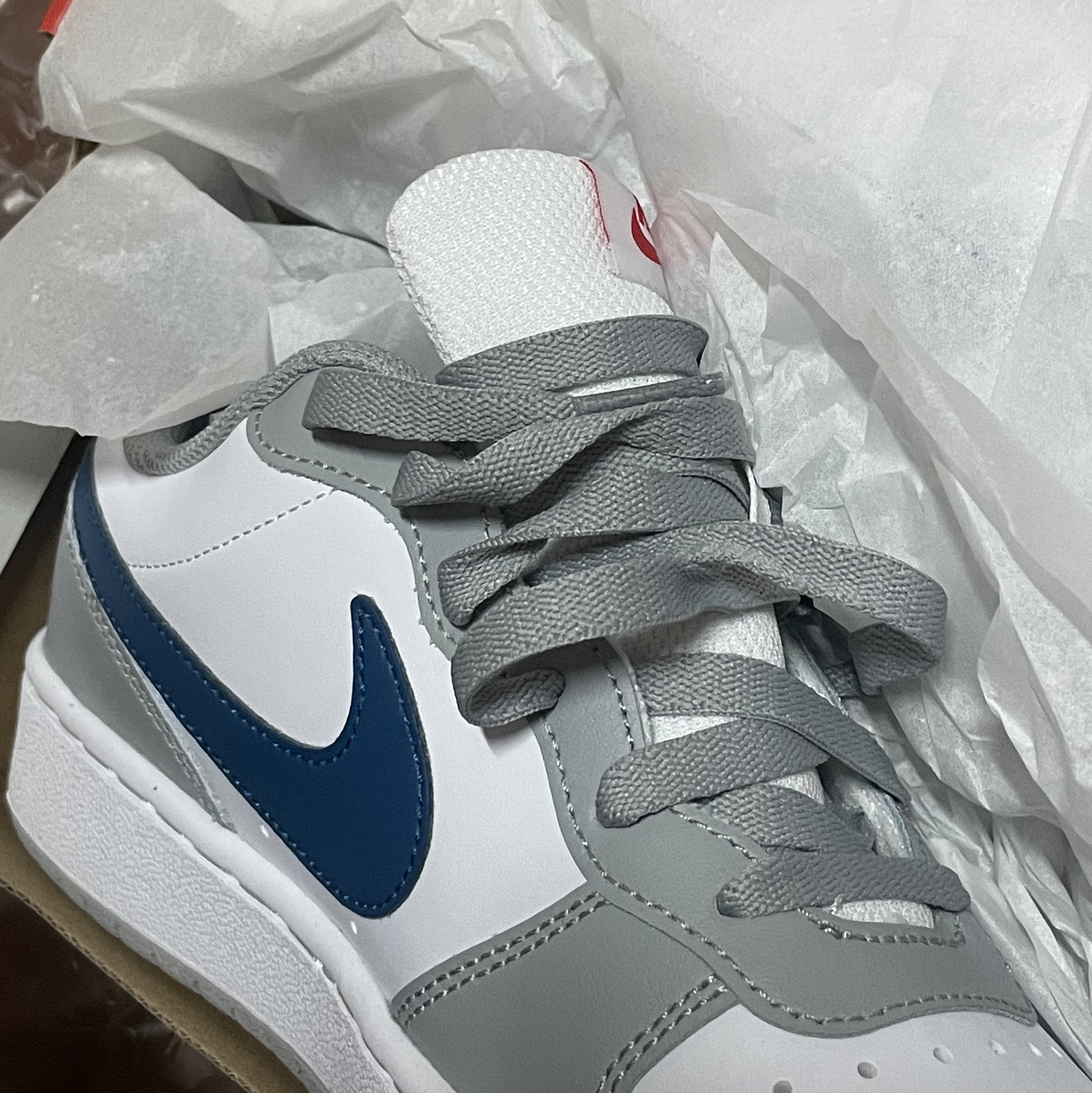 (GS) Nike Court Borough Low 2 Light Smoke Grey 착용 스타일