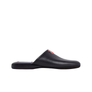 Thom Browne Pebbled Grosgrain Tab Slipper Black