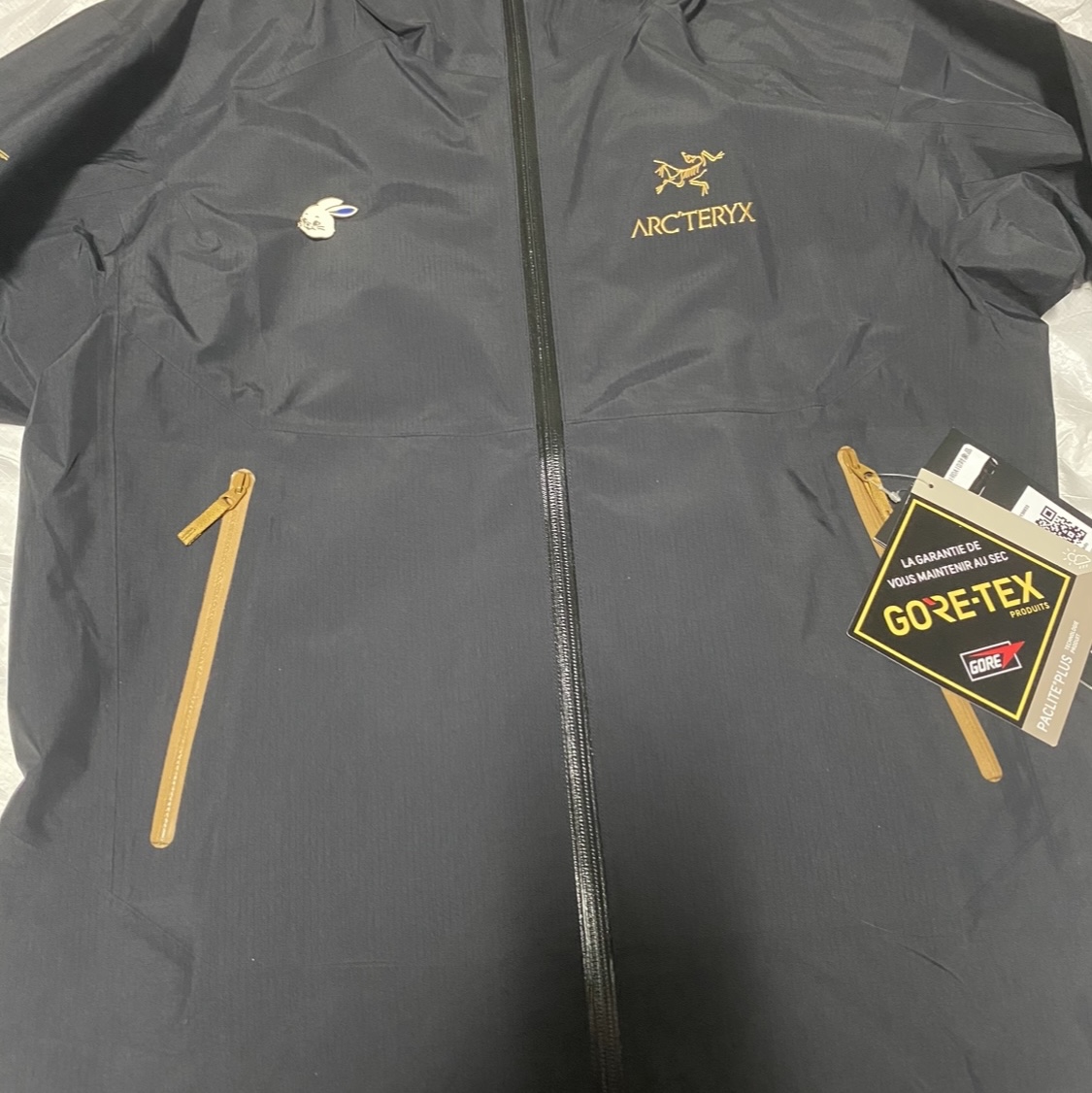 Arc'teryx x Beams Zeta SL Jacket Black Gold 착용 스타일 - 4
