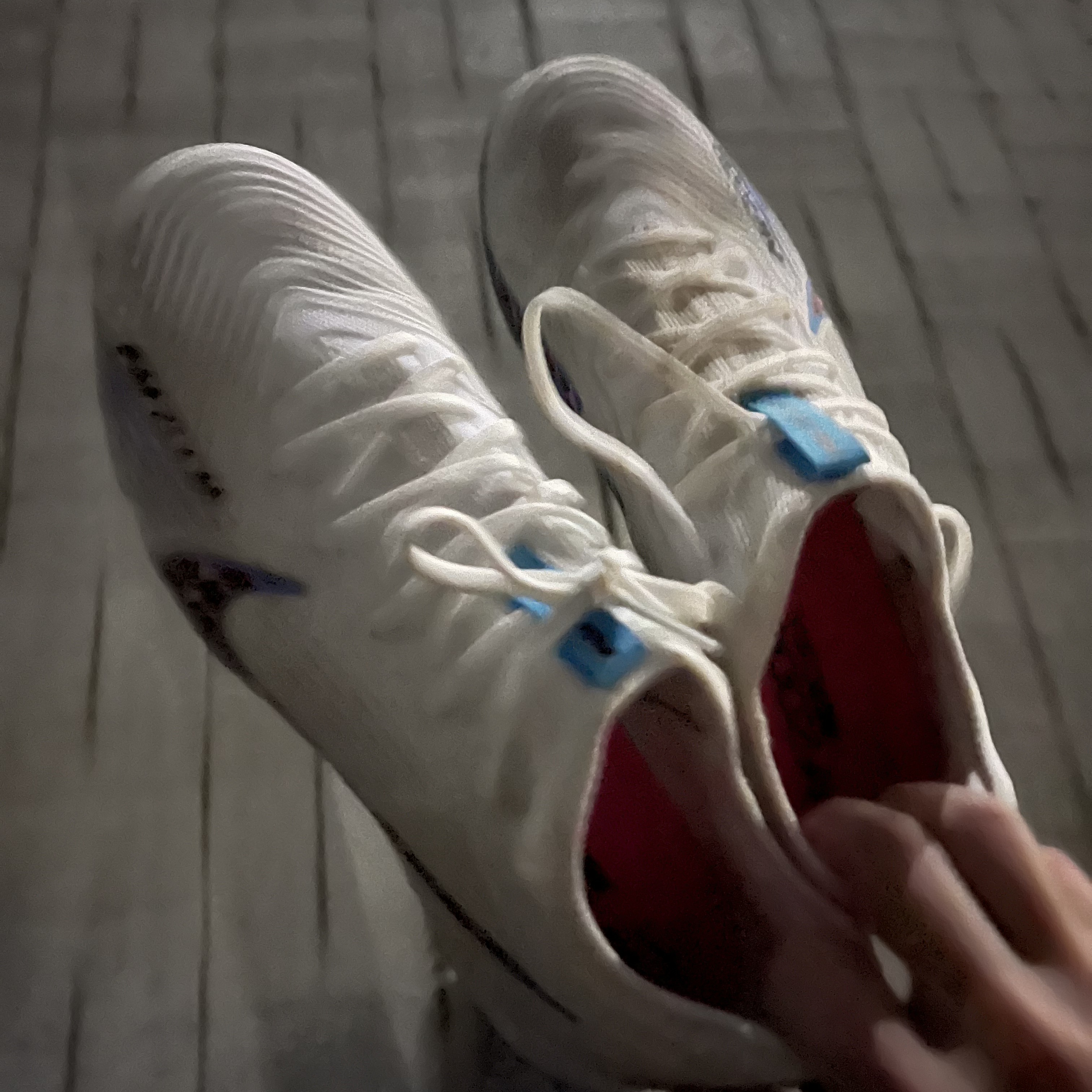 Nike Zoom Mercurial Vapor 15 Pro TF White Baltic Blue 착용 스타일