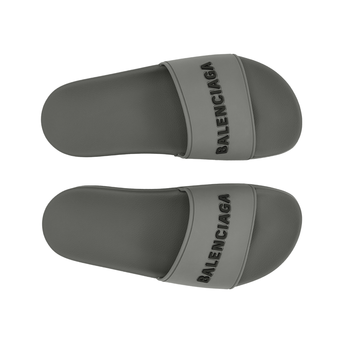 (W) 발렌시아가 풀 슬라이드 미디움 그레이((W) Balenciaga Pool Slide Medium Grey) - 3