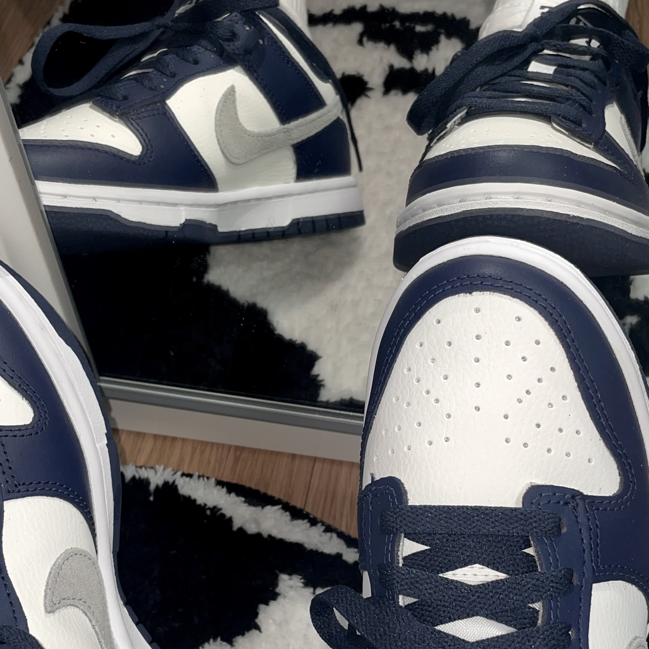Nike Dunk Low Midnight Navy 착용 스타일