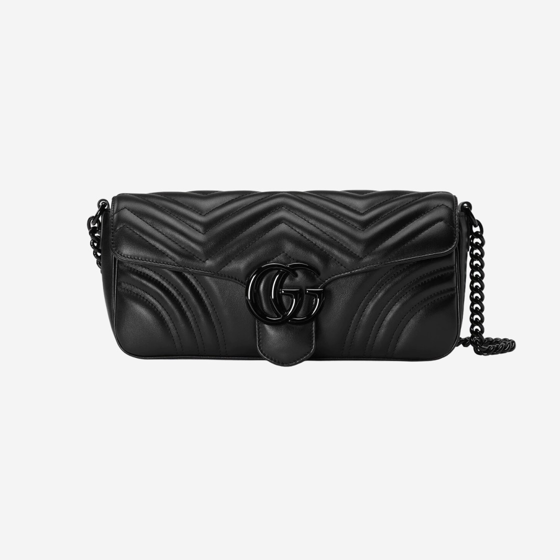 Gucci GG Marmont Shoulder Bag Black 상세 이미지 1