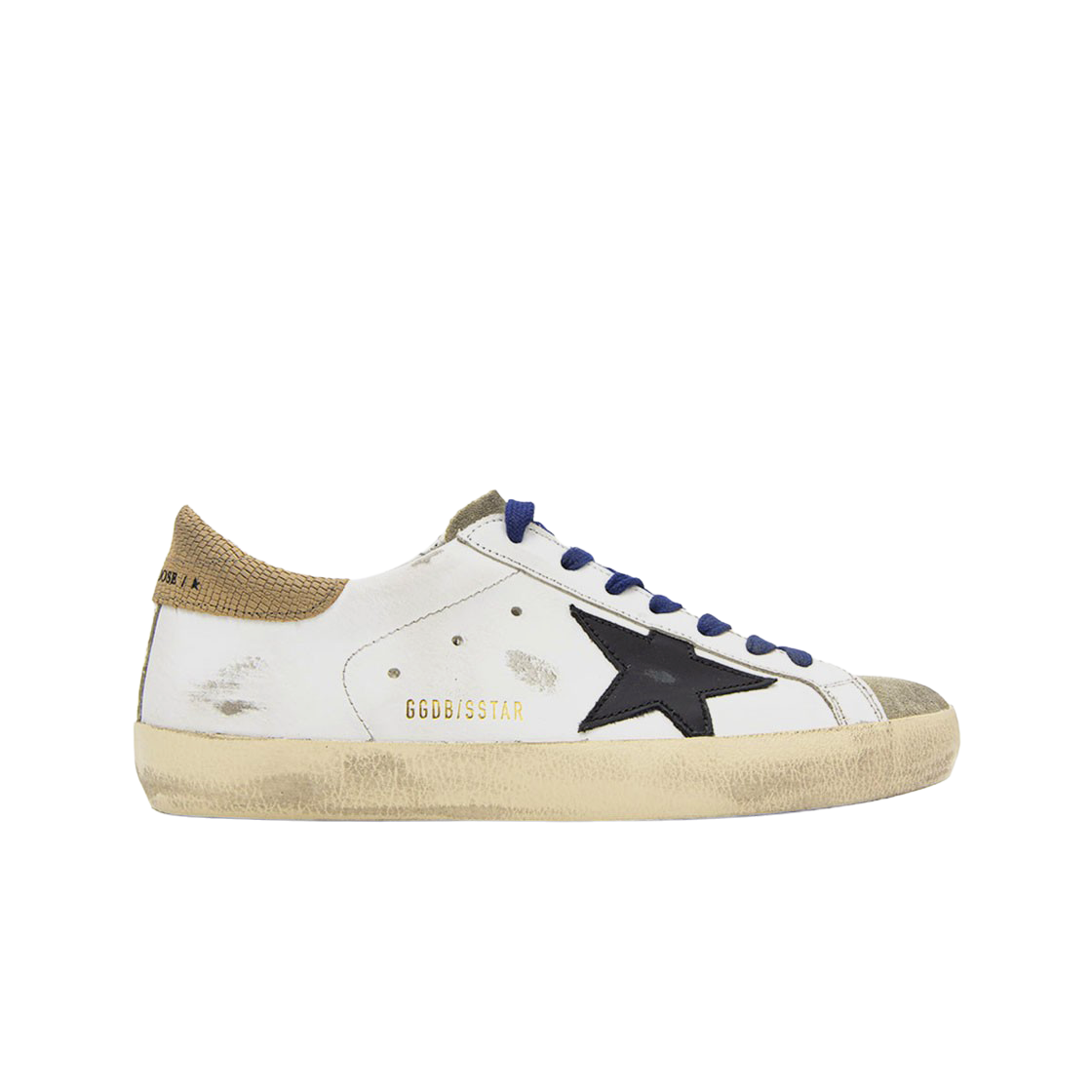 골든구스 슈퍼스타 화이트 블랙 브라운탭 스니커즈(Golden Goose Superstar White Black Brown Heel Tab Sneakers)
