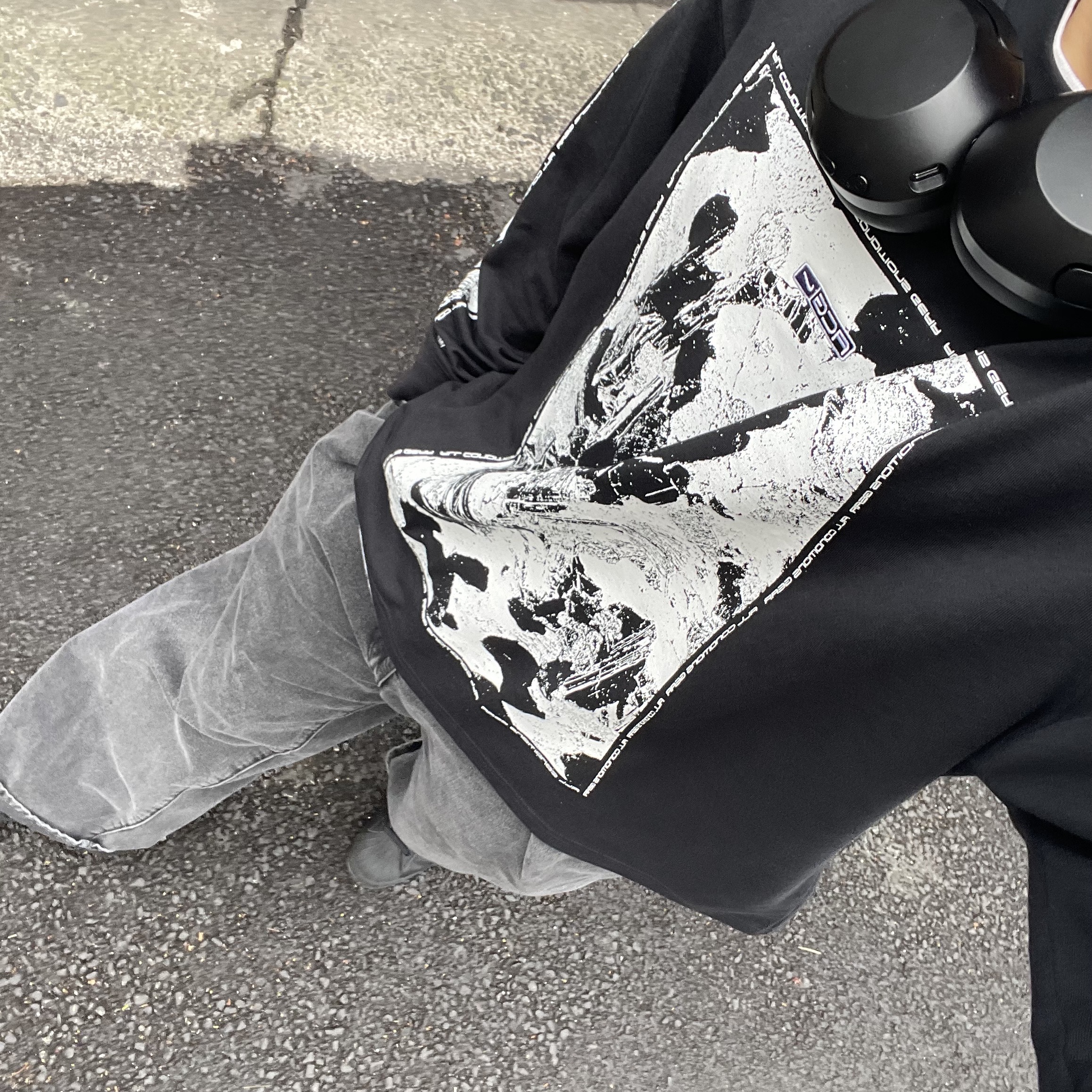 Nike NRG ACG Rock Long Sleeve T-Shirt Black - Asia, Adidas Superstar Core Black White 착용 스타일 - 1