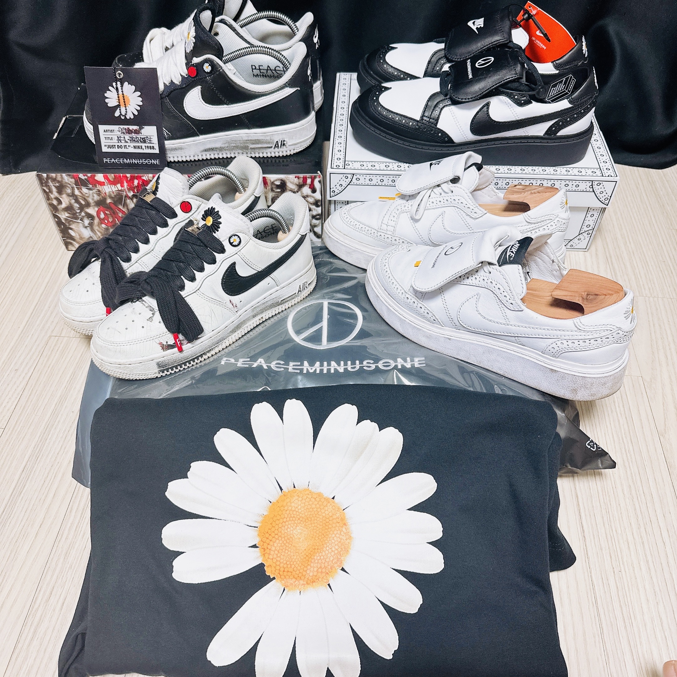 Nike x Peaceminusone Air Force 1 Low Para-Noise, Nike x Peaceminusone Air Force 1 Low Para-Noise 2.0 착용 스타일 - 1