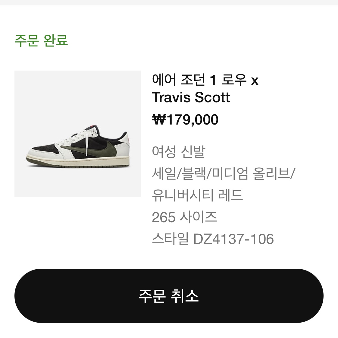 (W) Jordan 1 x Travis Scott Retro Low OG SP Medium Olive 착용 스타일