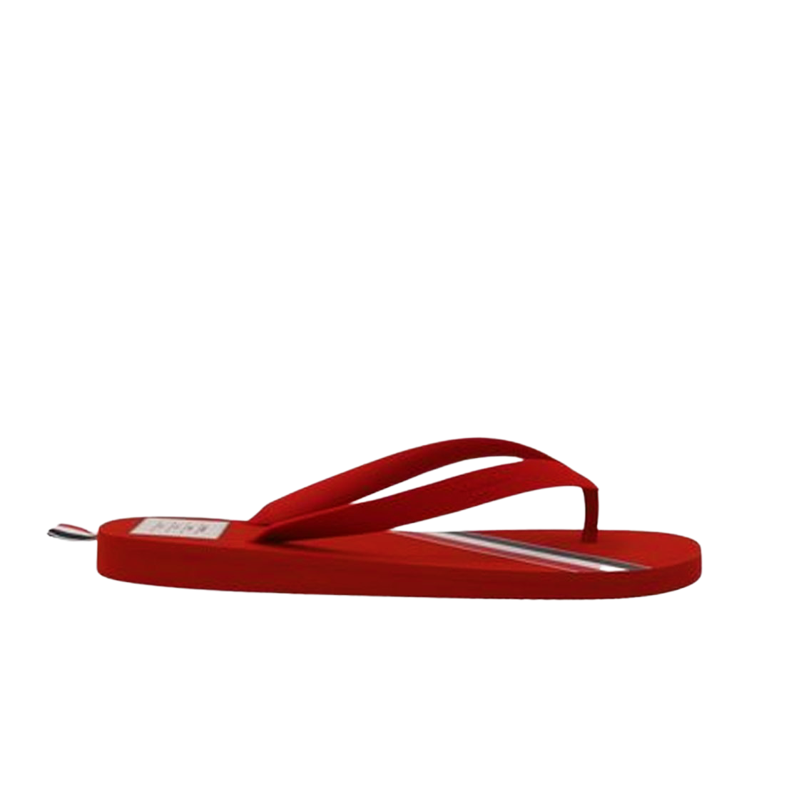 톰브라운 몰드 러버 스트라이프 플립 플랍 레드(Thom Browne Molded Rubber Stripe Flip Flop Red) - 1