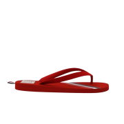 Thom Browne Molded Rubber Stripe Flip Flop Red