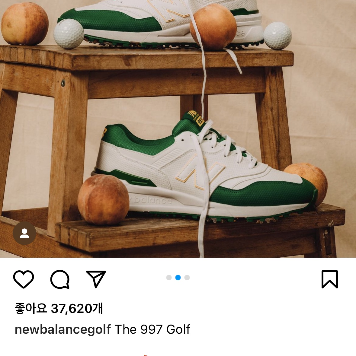 New Balance 997 Golf White Green 착용 스타일 - 2