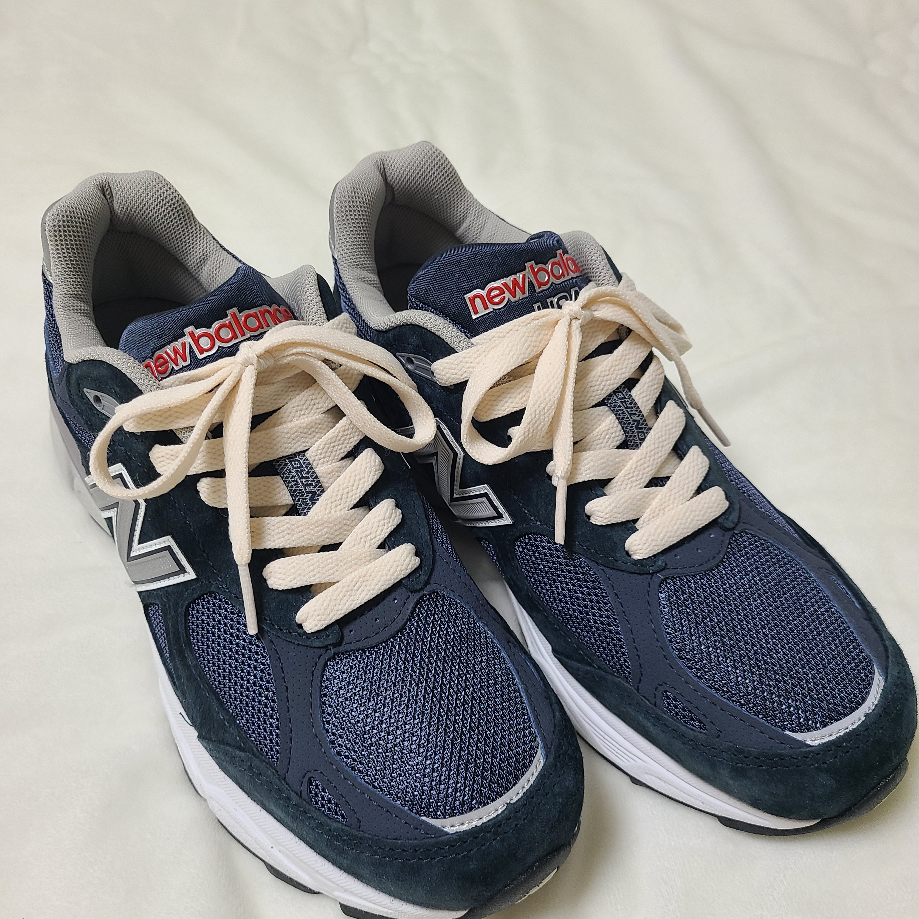 New Balance 990v3 Made in USA Navy - D Standard 착용 스타일