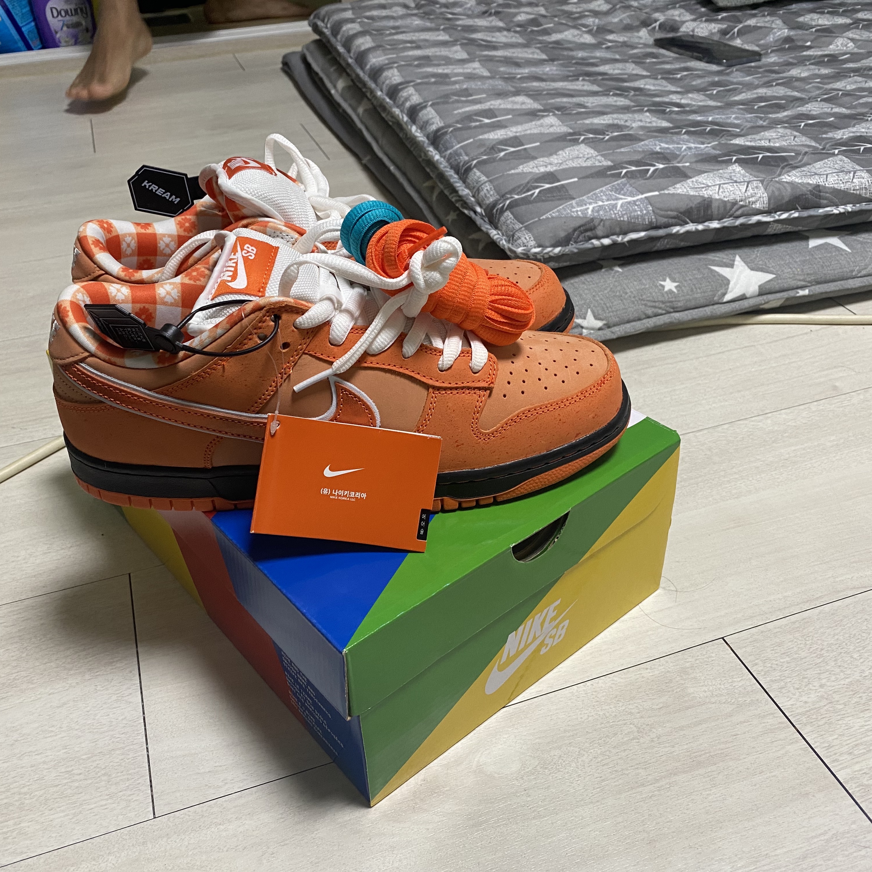 Nike x Concepts SB Dunk Low Orange Lobster (Regular Box) 착용 스타일 - 1