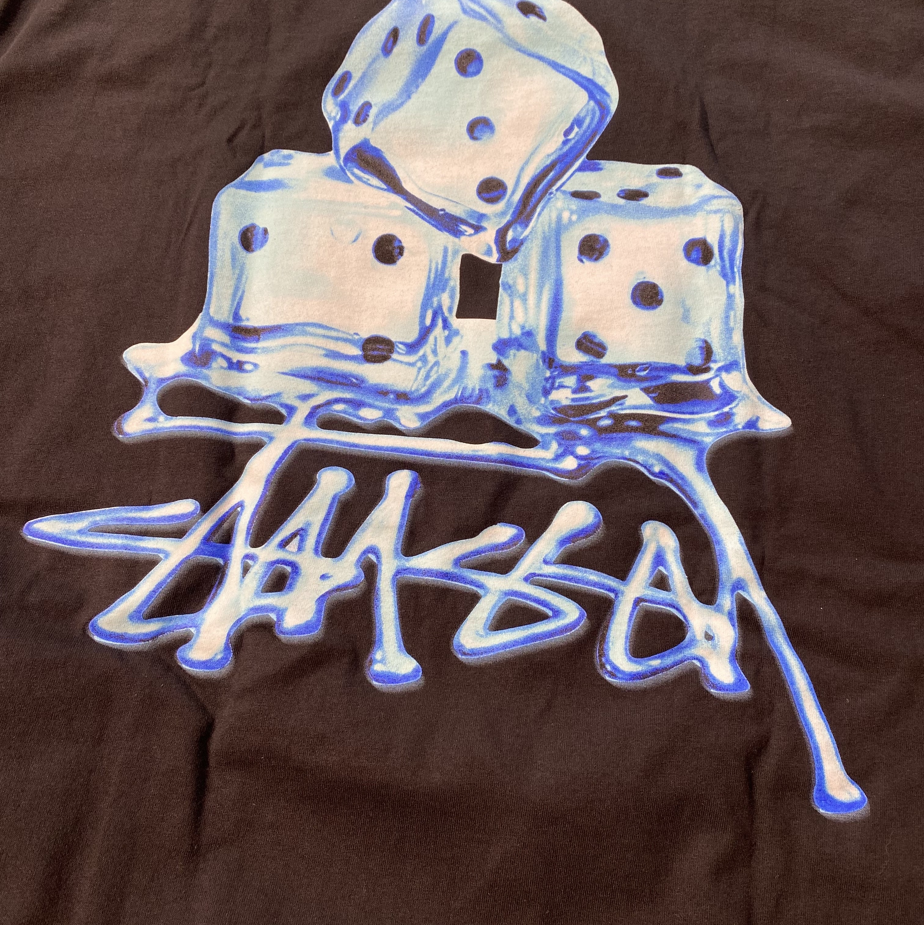 Stussy Melted T-Shirt Black 착용 스타일