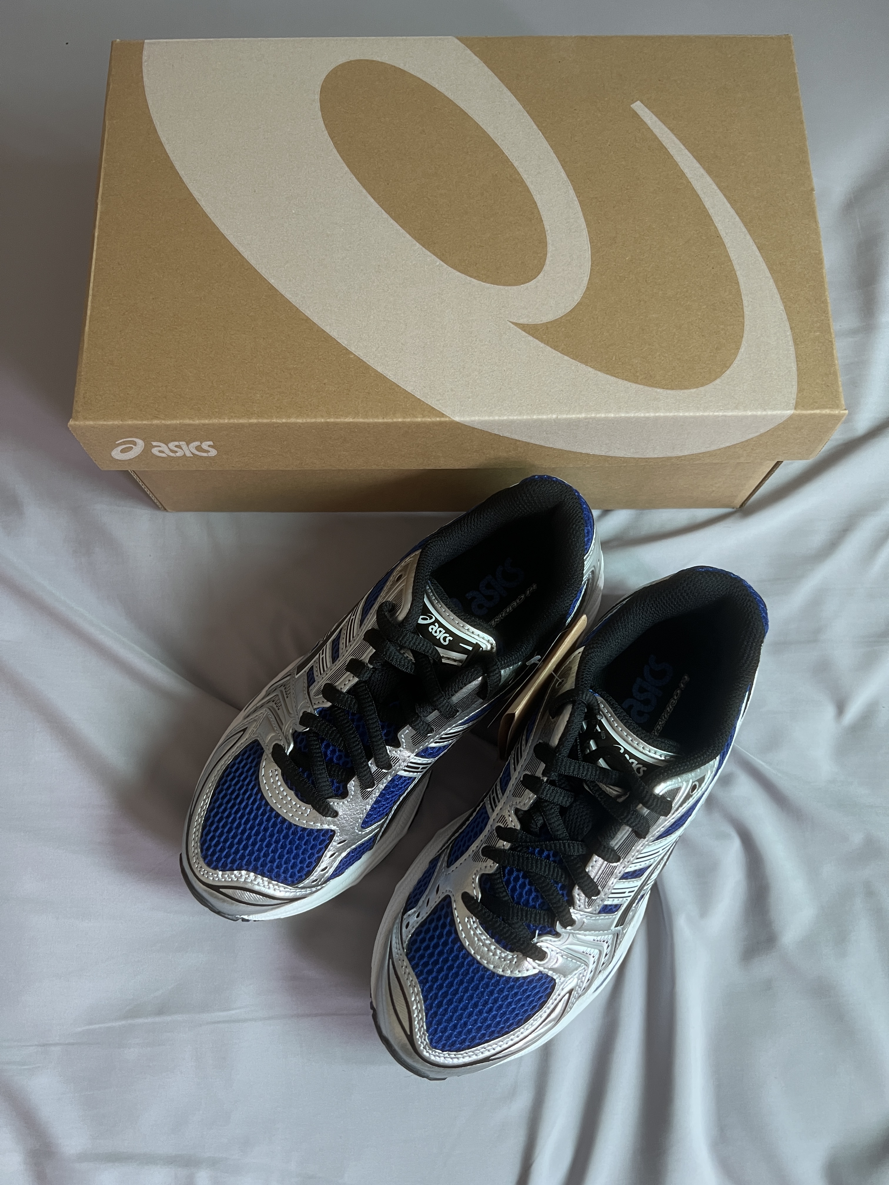Asics Gel-Kayano 14 Monaco Blue Black 착용 스타일 - 1