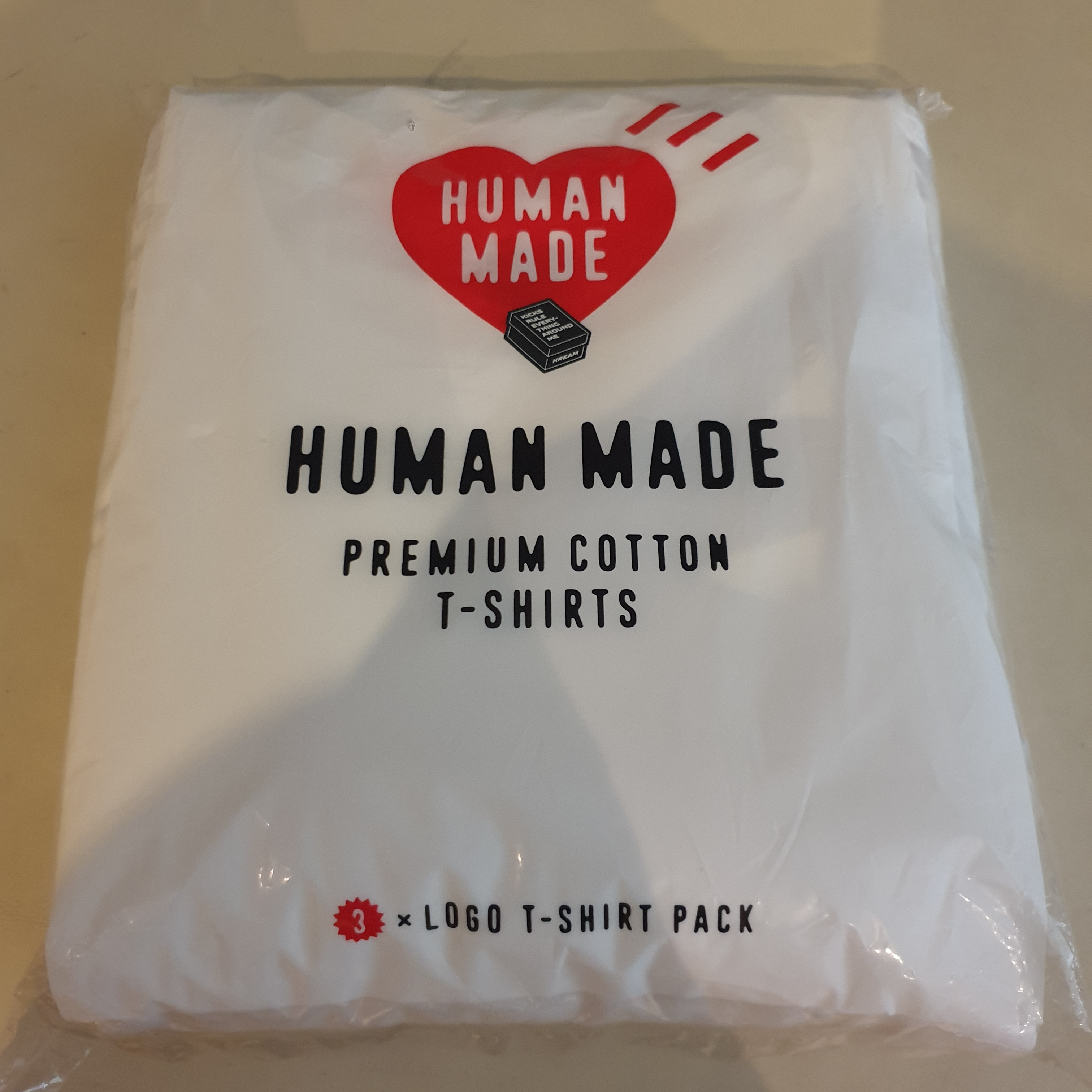 Human Made T-Shirts White (3 Pack) 착용 스타일 - 2