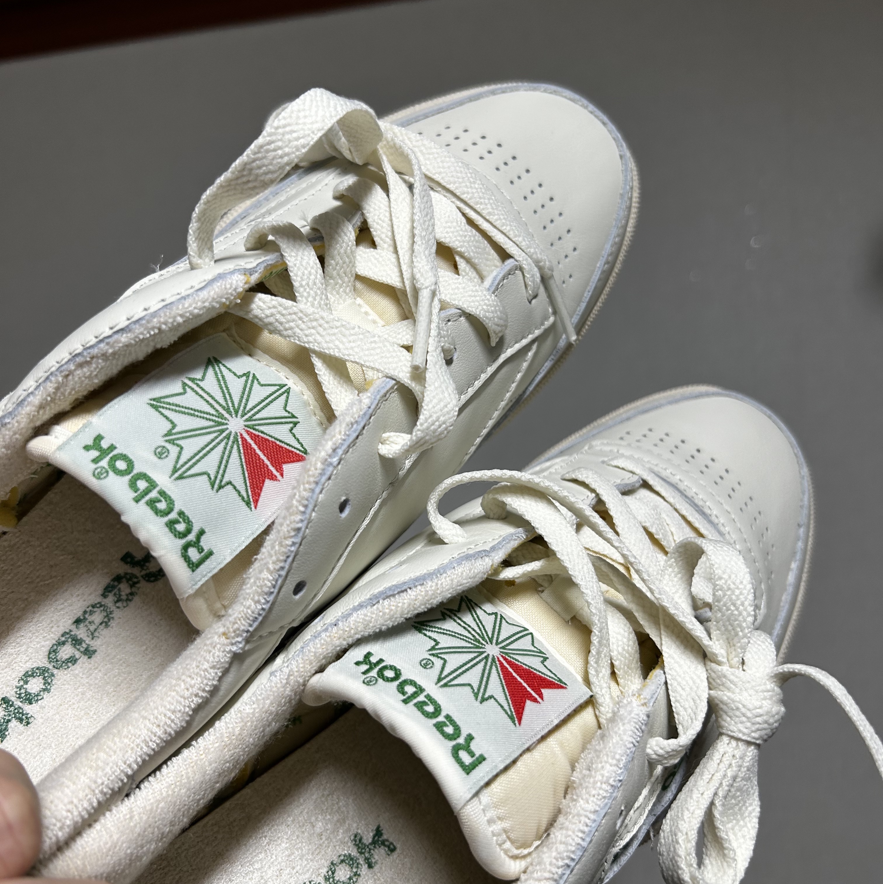Reebok Club C 85 Vintage Chalk Green 착용 스타일