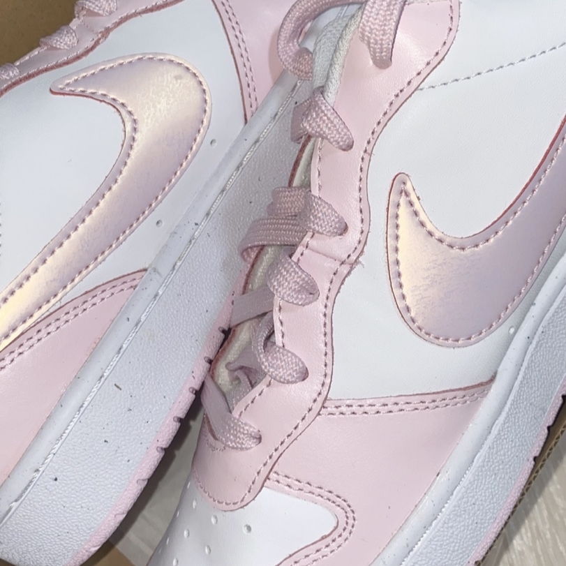 (GS) Nike Court Borough 2 SE White Pink Foam 착용 스타일