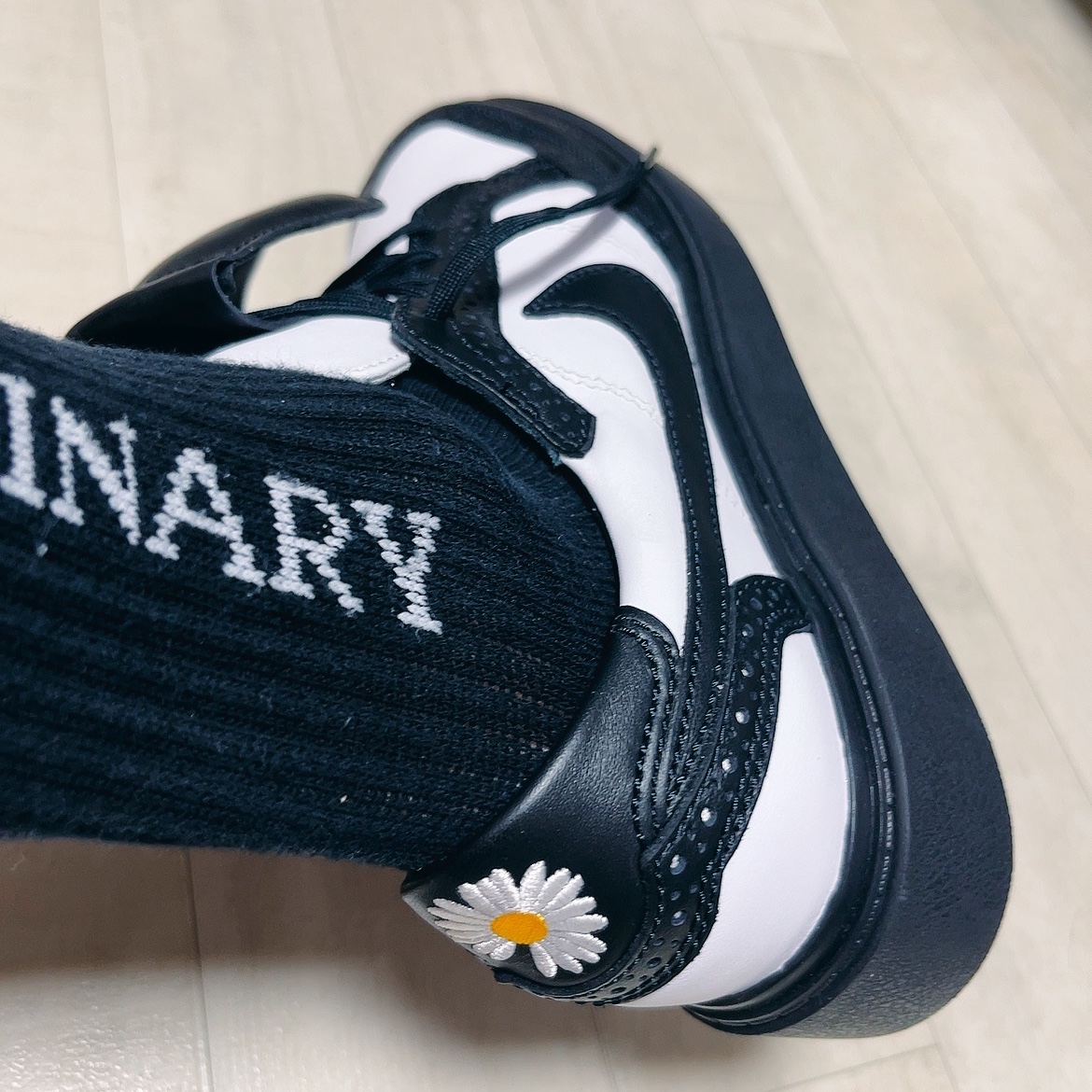 Nike x Peaceminusone Kwondo1 Black and White 착용 스타일