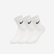 Nike Everyday Lightweight Training Ankle Socks White Black (3 Pack/Korean Ver.)