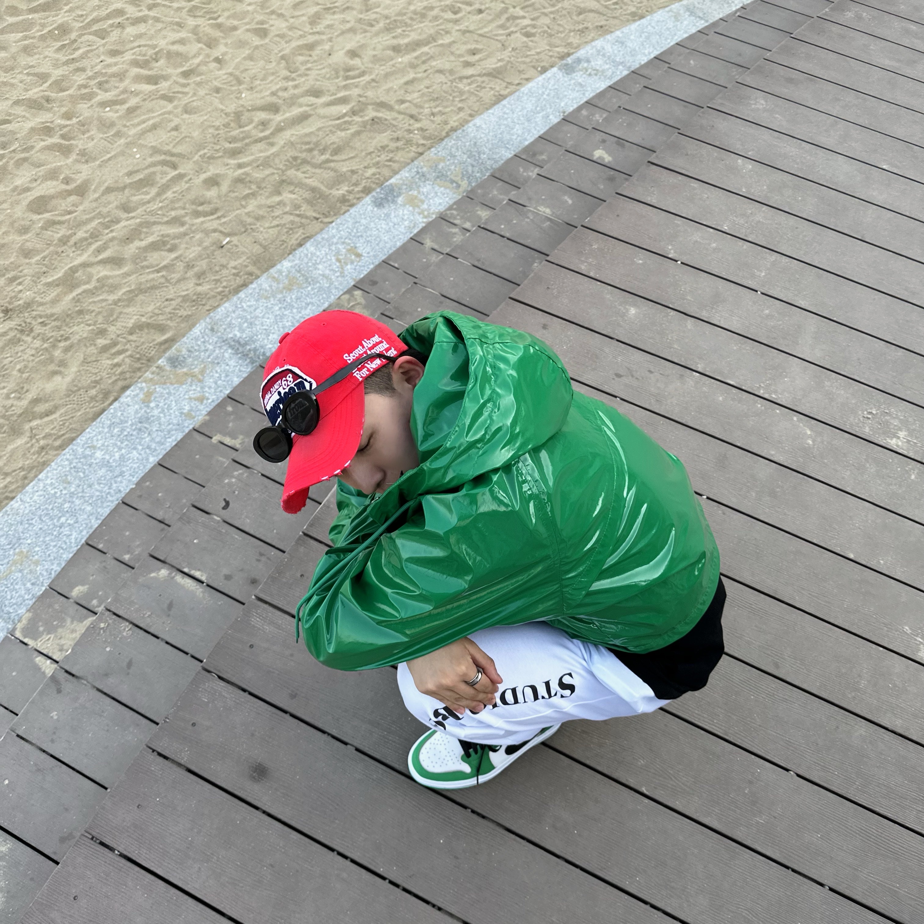 (W) Jordan 1 Elevate Low SE Lucky Green 착용 스타일