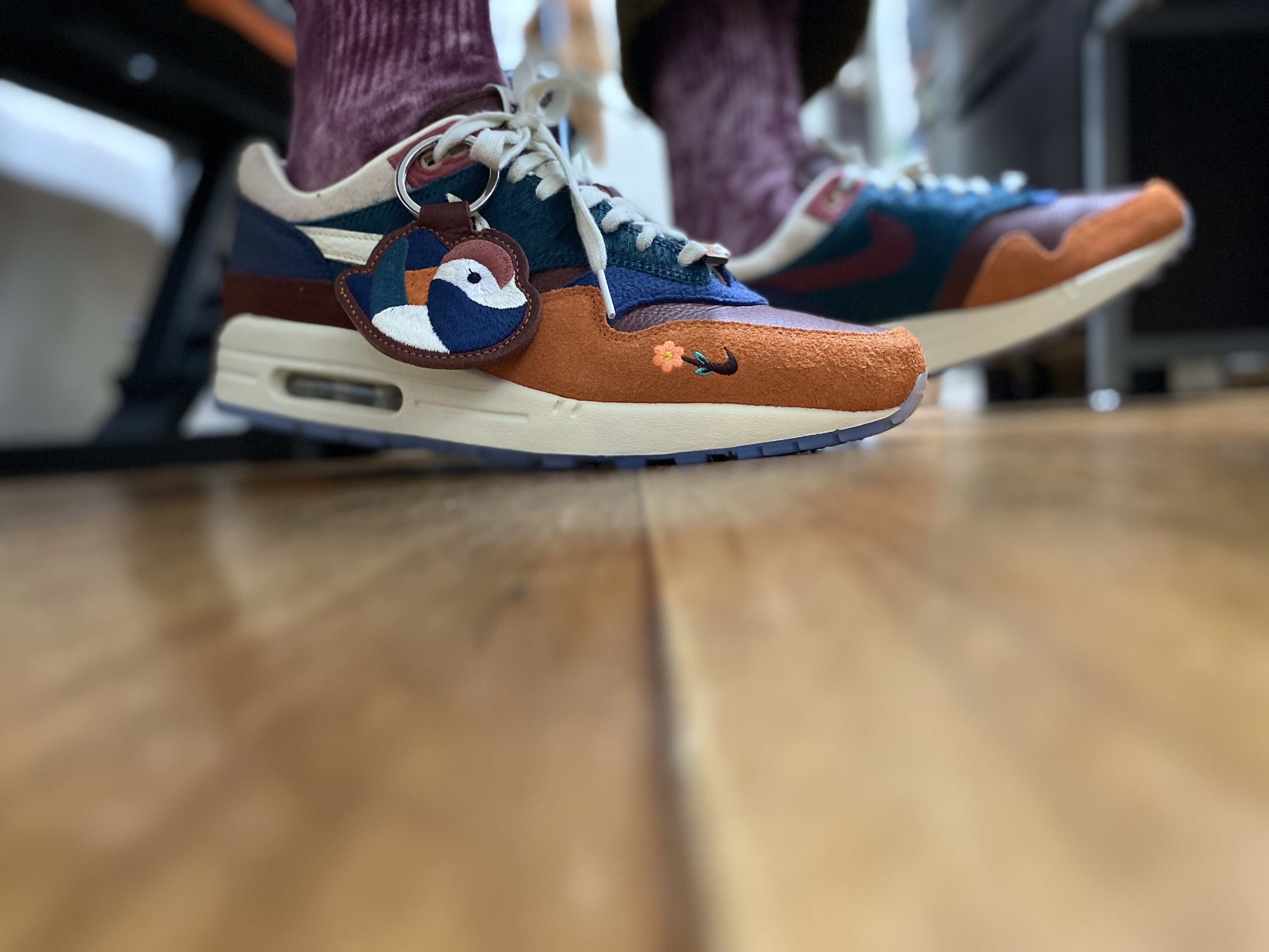 Nike x Kasina Air Max 1 SP Won-Ang Orange 착용 스타일 - 1
