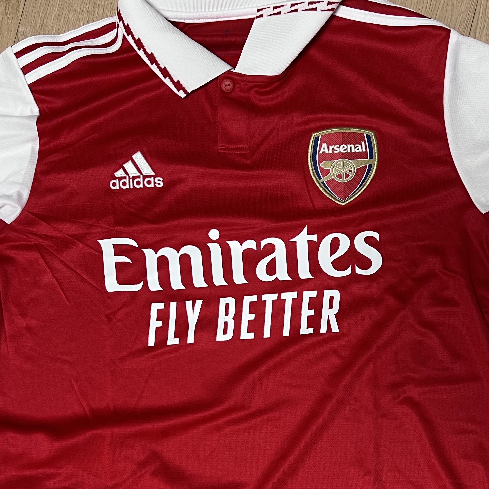 Adidas Arsenal 2022/23 Home Jersey Scarlet White - KR Sizing (Non Marking Ver.) 착용 스타일