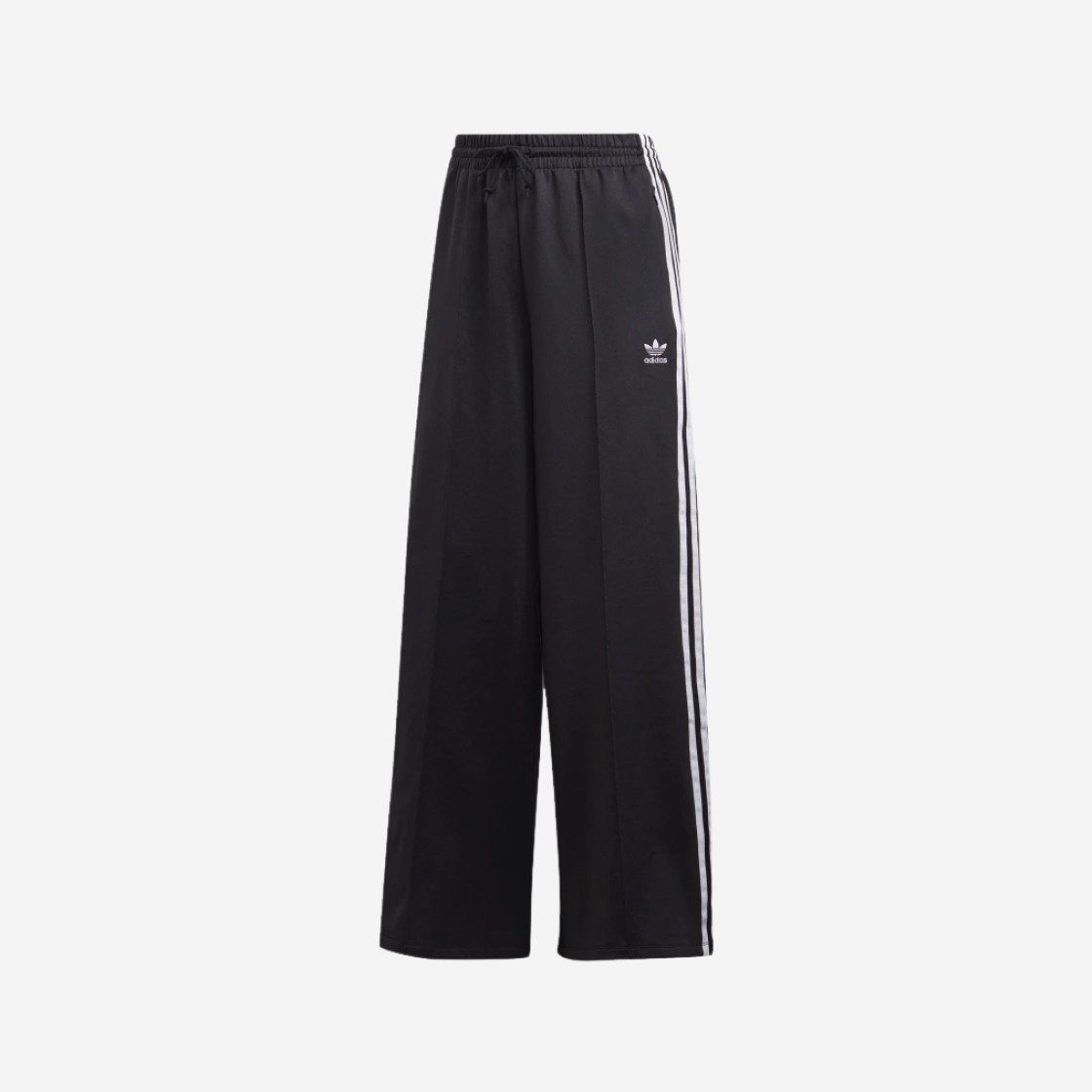 (W) Adidas Primeblue Relaxed Wide Leg Pants Black - US Sizing 상세 이미지 1