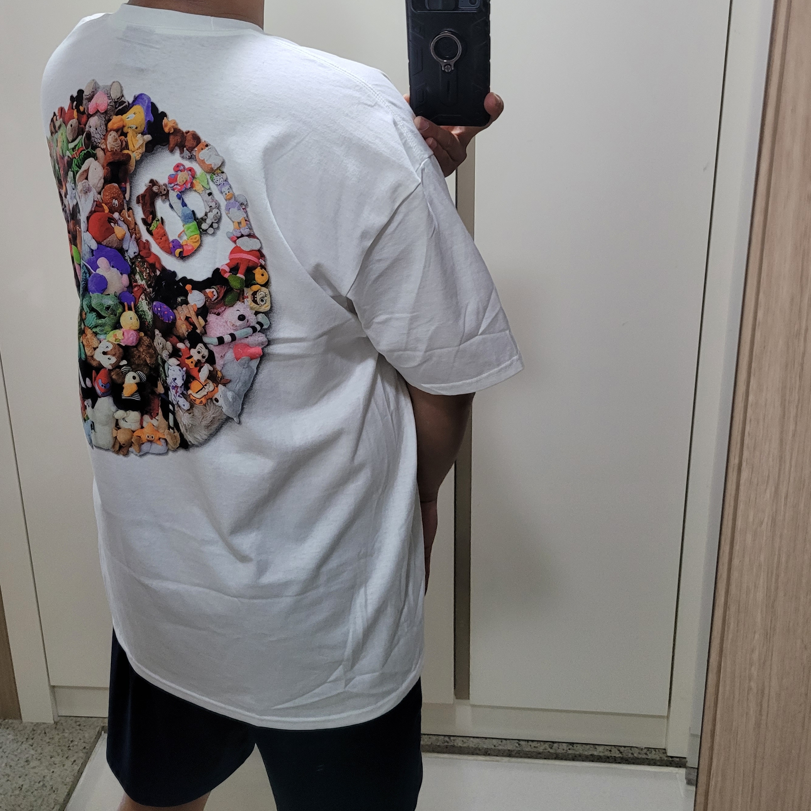 Stussy Plush T-Shirt White 착용 스타일