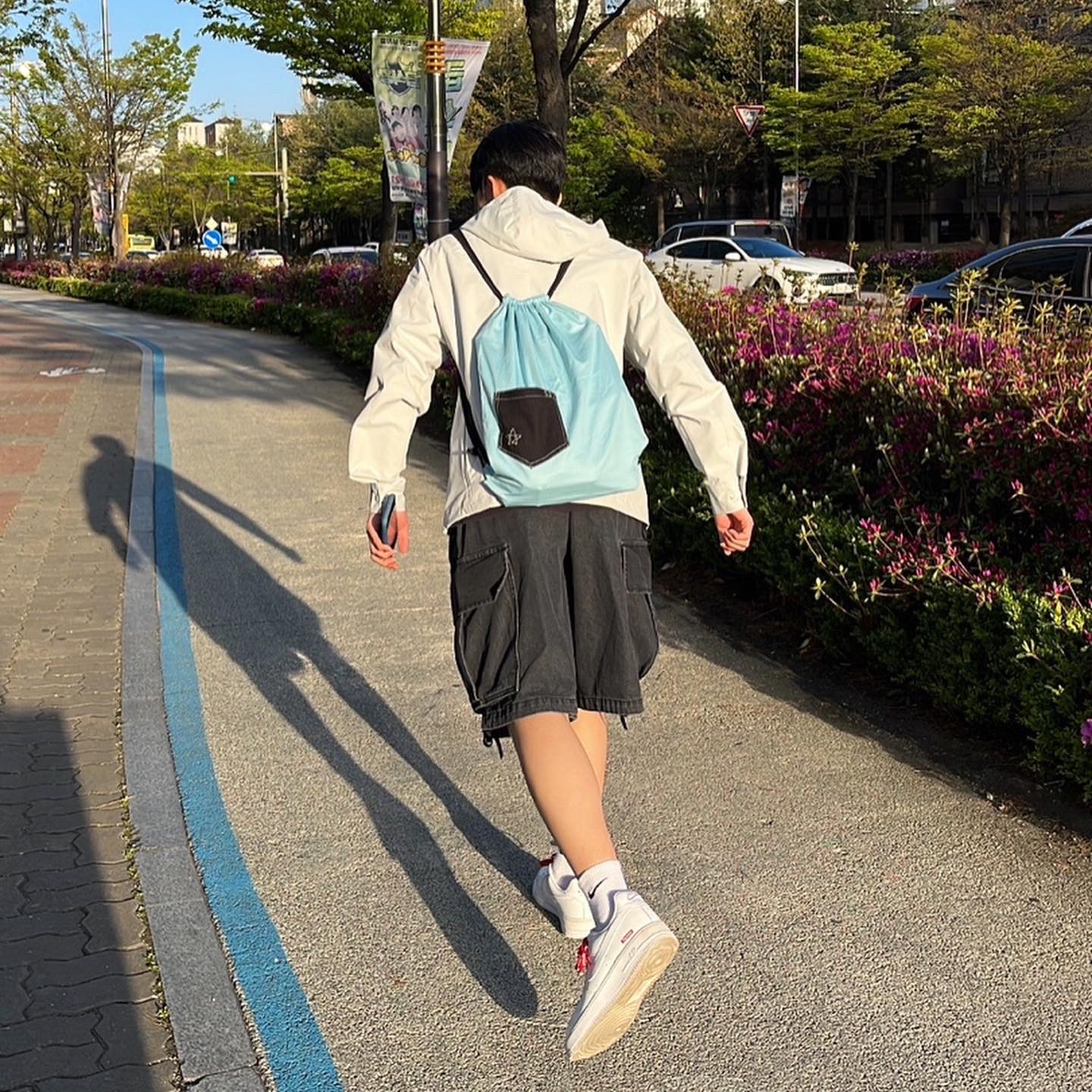 Nike x Supreme Air Force 1 Low White, Sansan Gear Zipper Jacket Off White - 23SS 착용 스타일