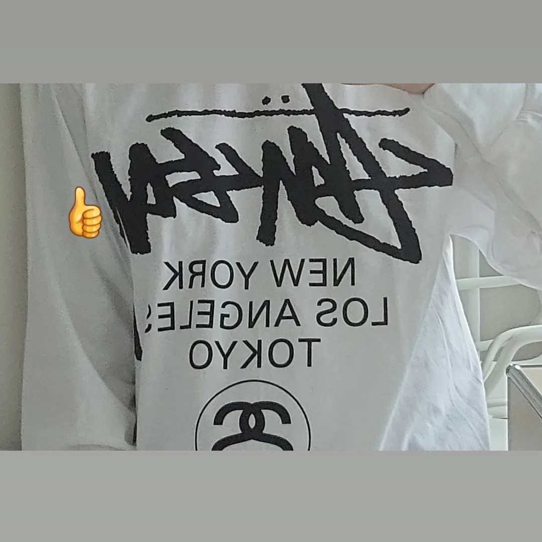 Stussy World Tour LS T-Shirt White 착용 스타일