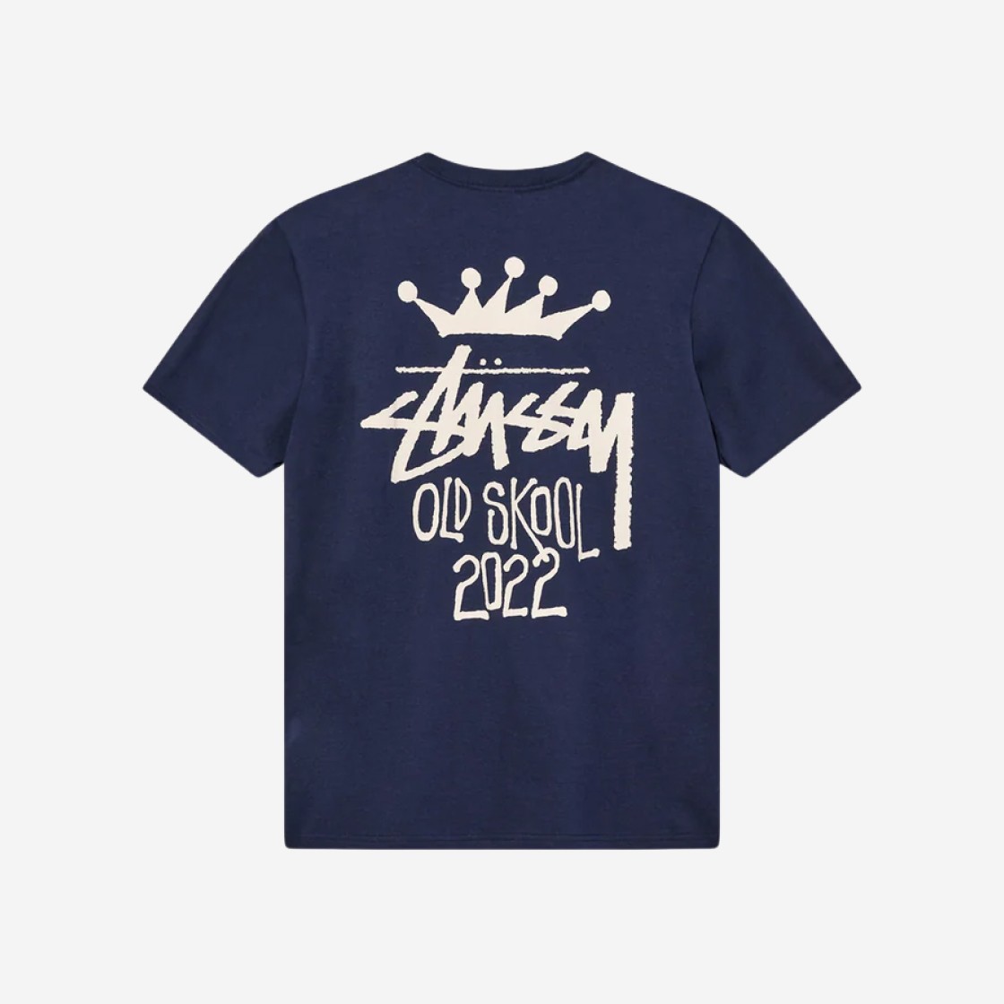 Stussy Old Skool 22 T-Shirt Navy 상세 이미지 1