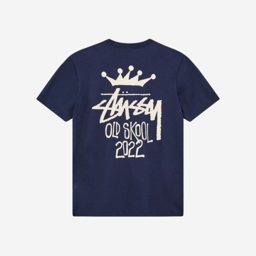 스투시 올드스쿨 22 티셔츠 네이비