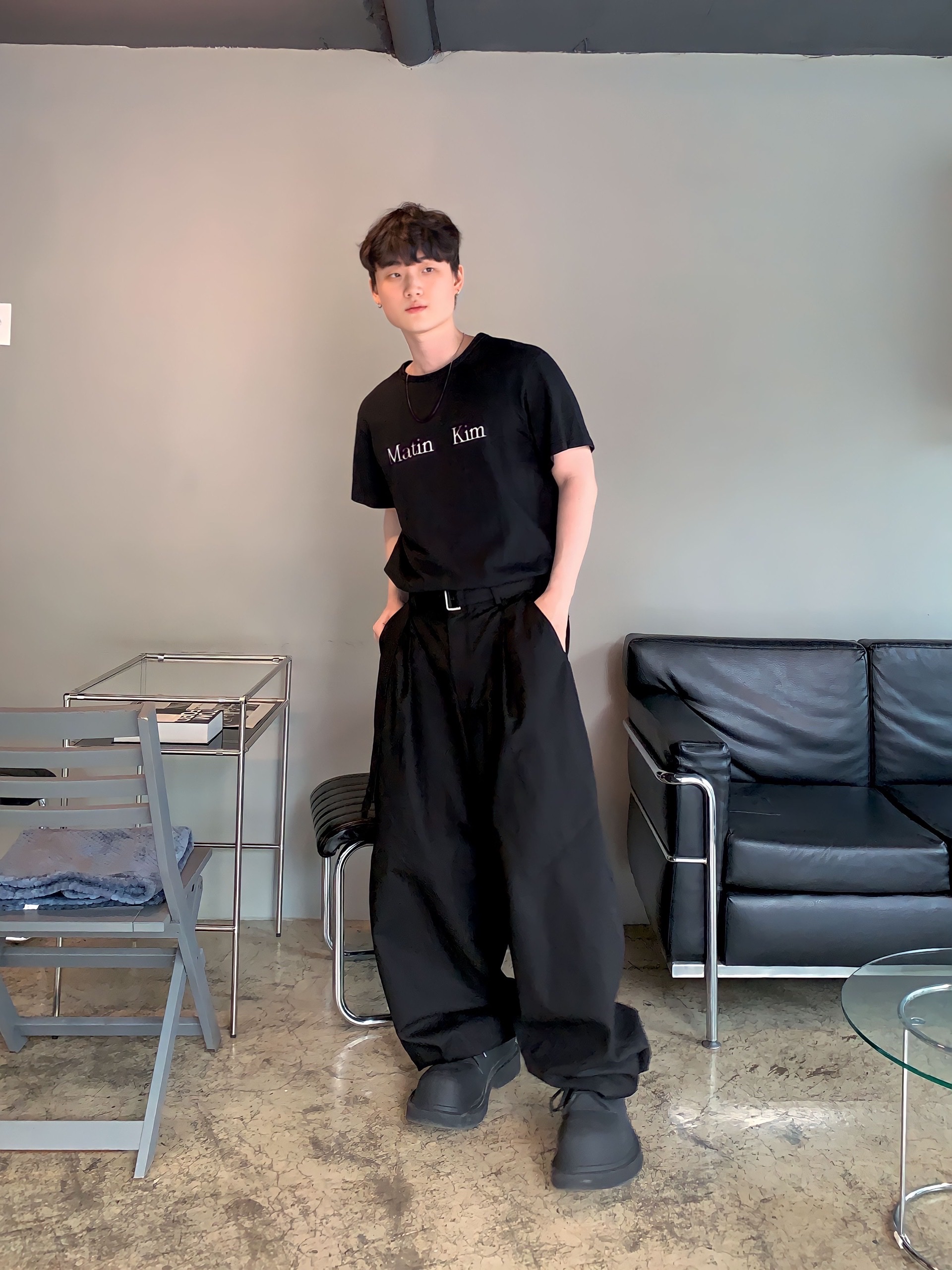 Balenciaga Steroid Derby Black 착용 스타일 - 1