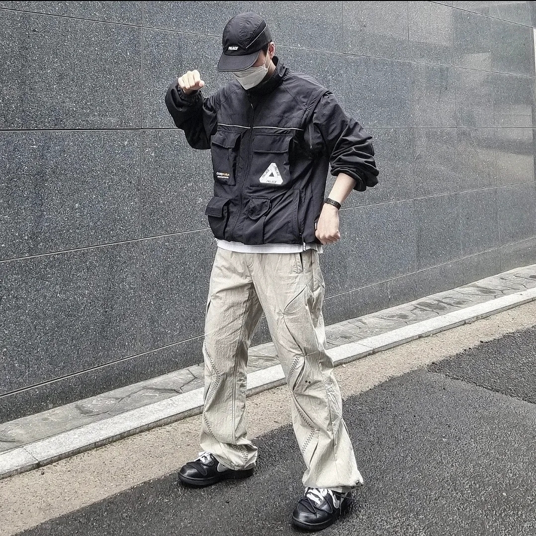 팔라스 코듀라 RS 집 오프 자켓 블랙 - 22FW, 팔라스 쉘 S-러너 블랙 - 22FW 착용 스타일 - 2