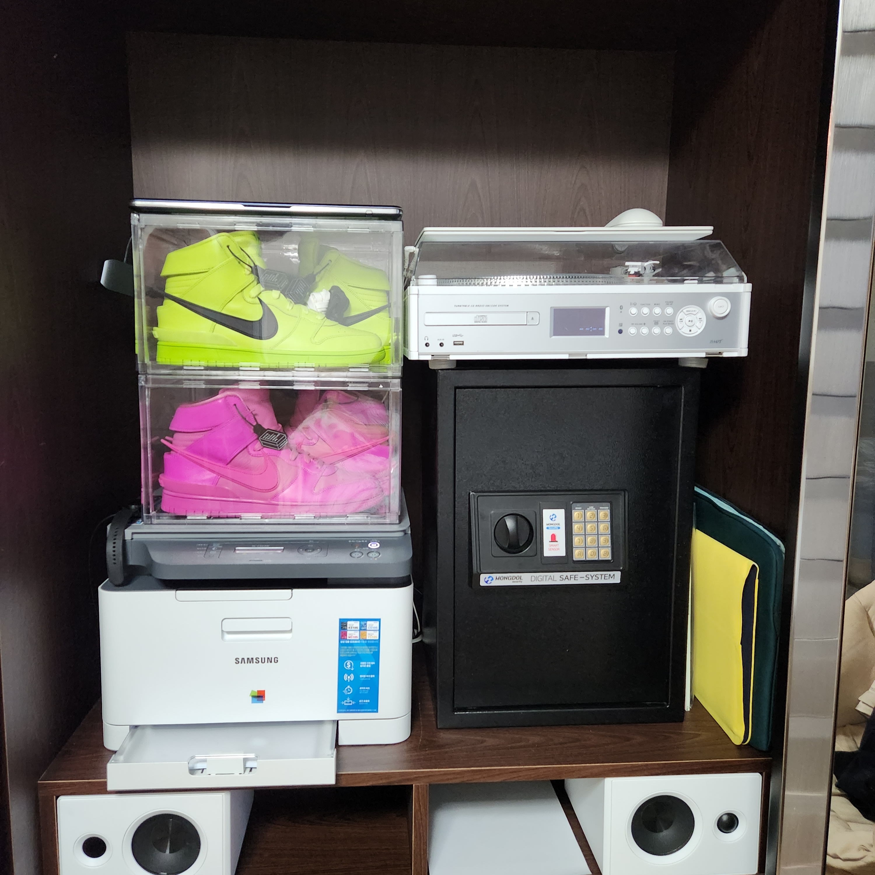Nike x Ambush Dunk High Cosmic Fuchsia, Nike x Ambush Dunk High Flash Lime 착용 스타일