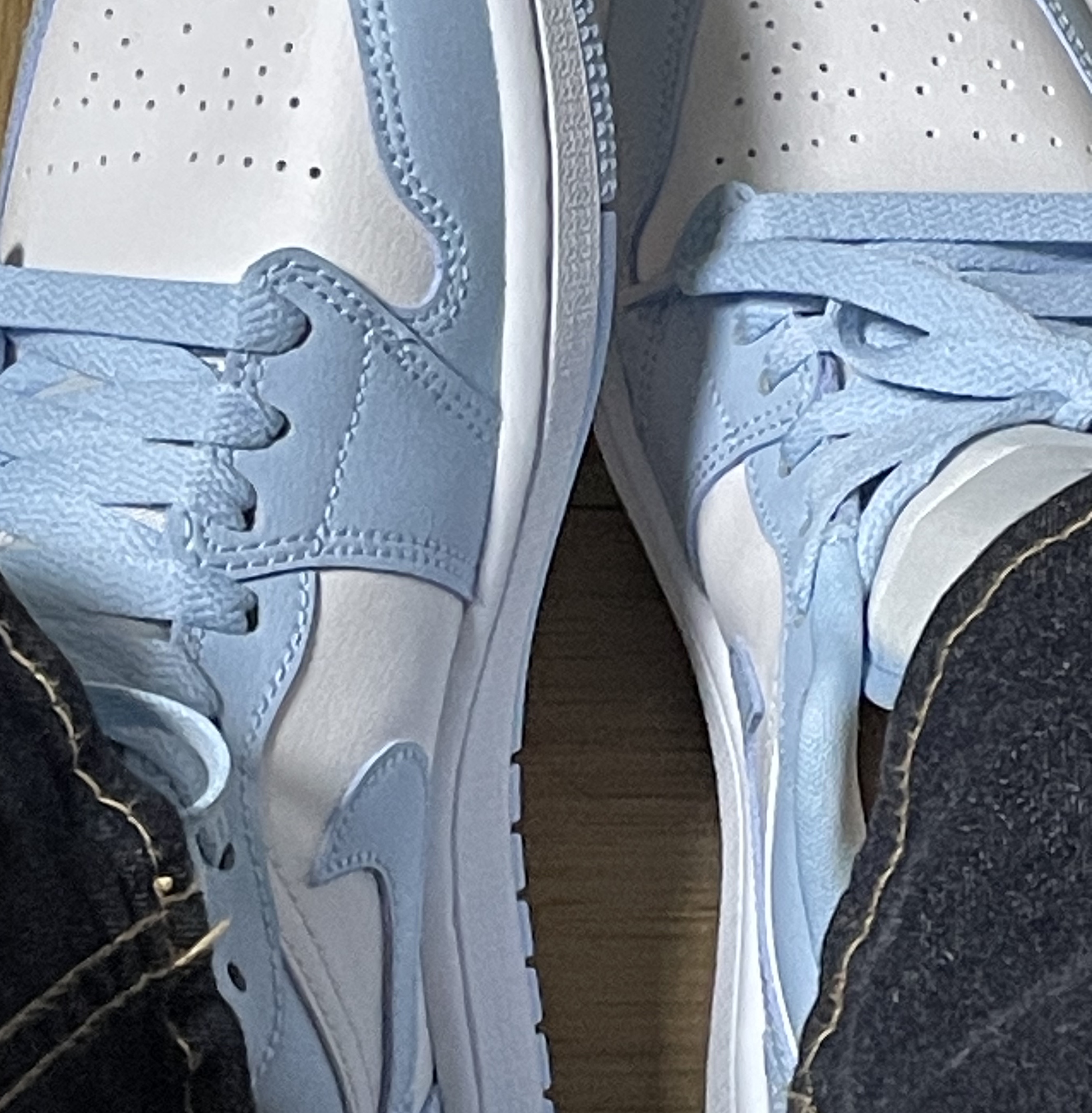 (W) Jordan 1 Low White Ice Blue 착용 스타일 - 2
