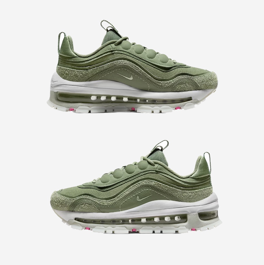 Nike Air Max 97 Triple White Wolf Grey, (W) Nike Air Max 97 OG Silver Bullet 2022 착용 스타일 - 2