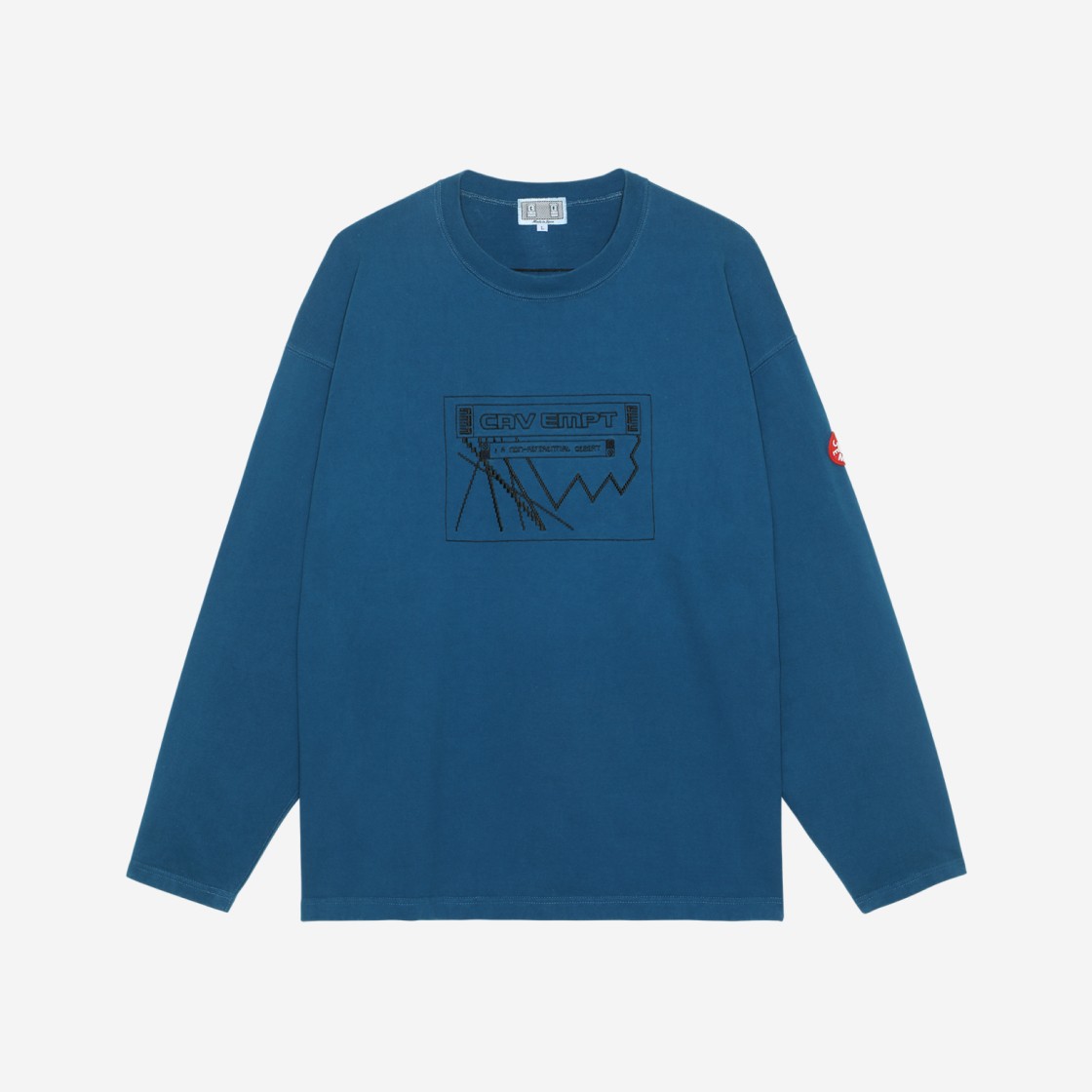 Cav Empt Overdye Desert Heavy Long Sleeve T-Shirt Blue - 23SS 상세 이미지 1