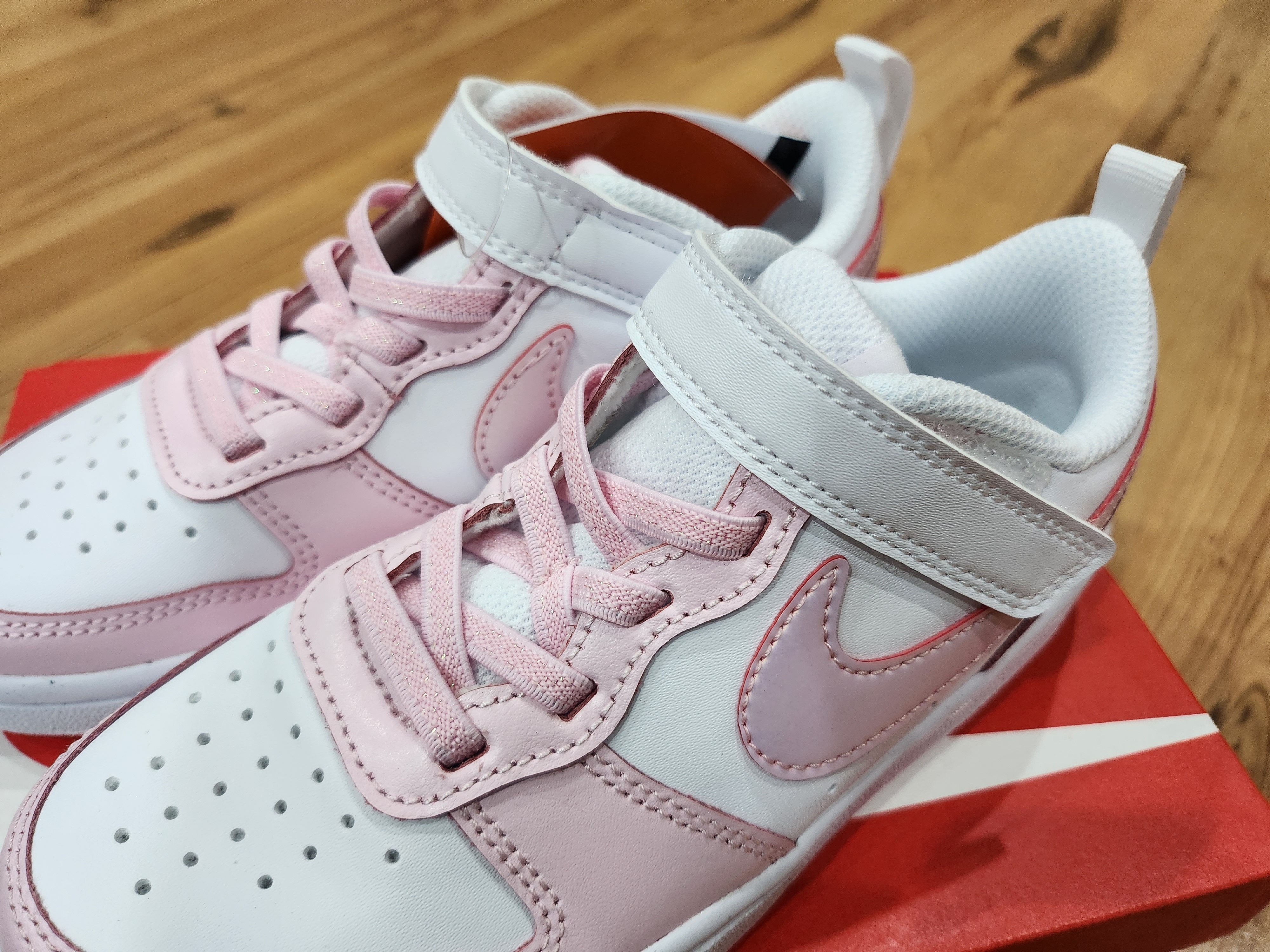 (PS) Nike Court Borough 2 SE White Pink Foam 착용 스타일 - 2