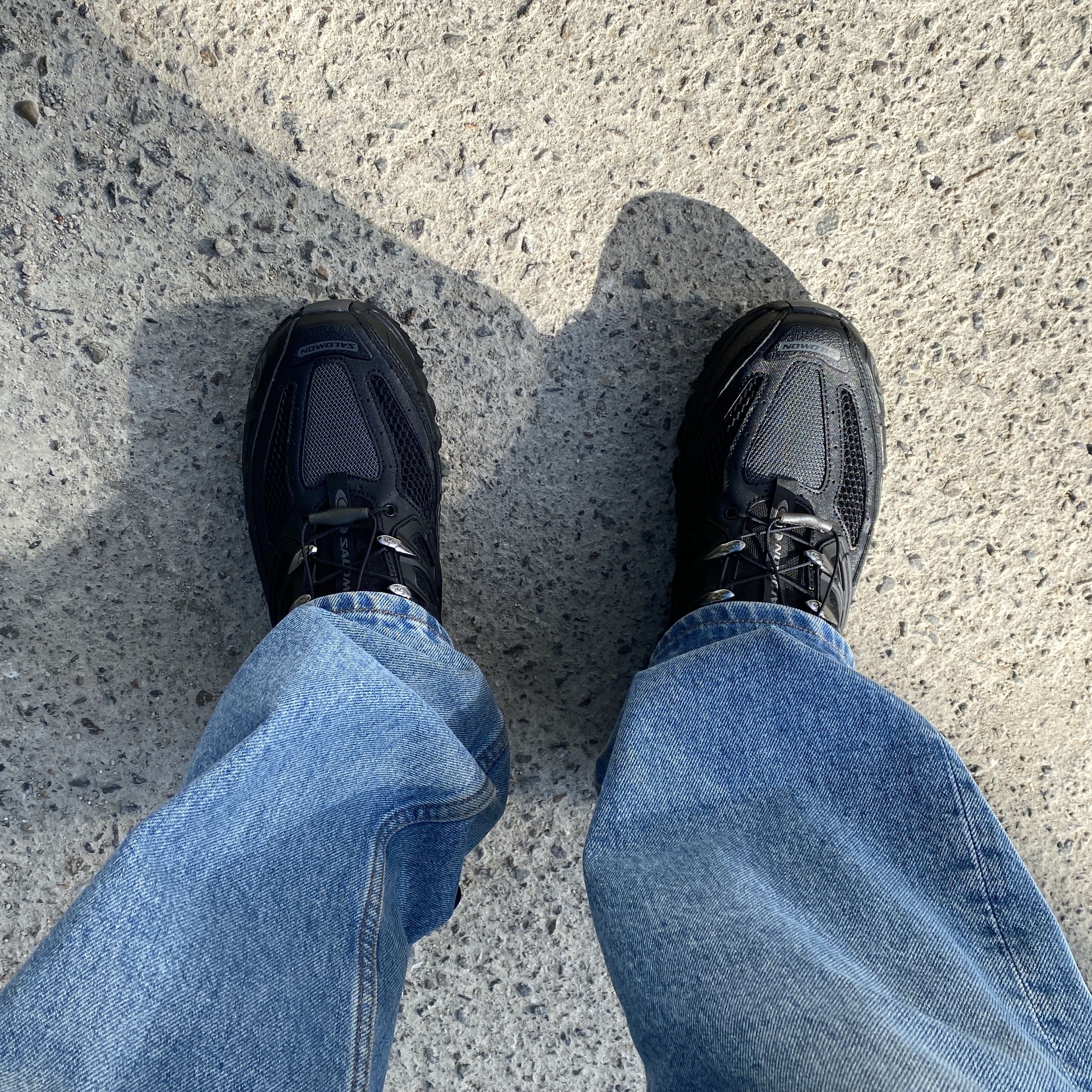 Salomon ACS Pro Black 착용 스타일