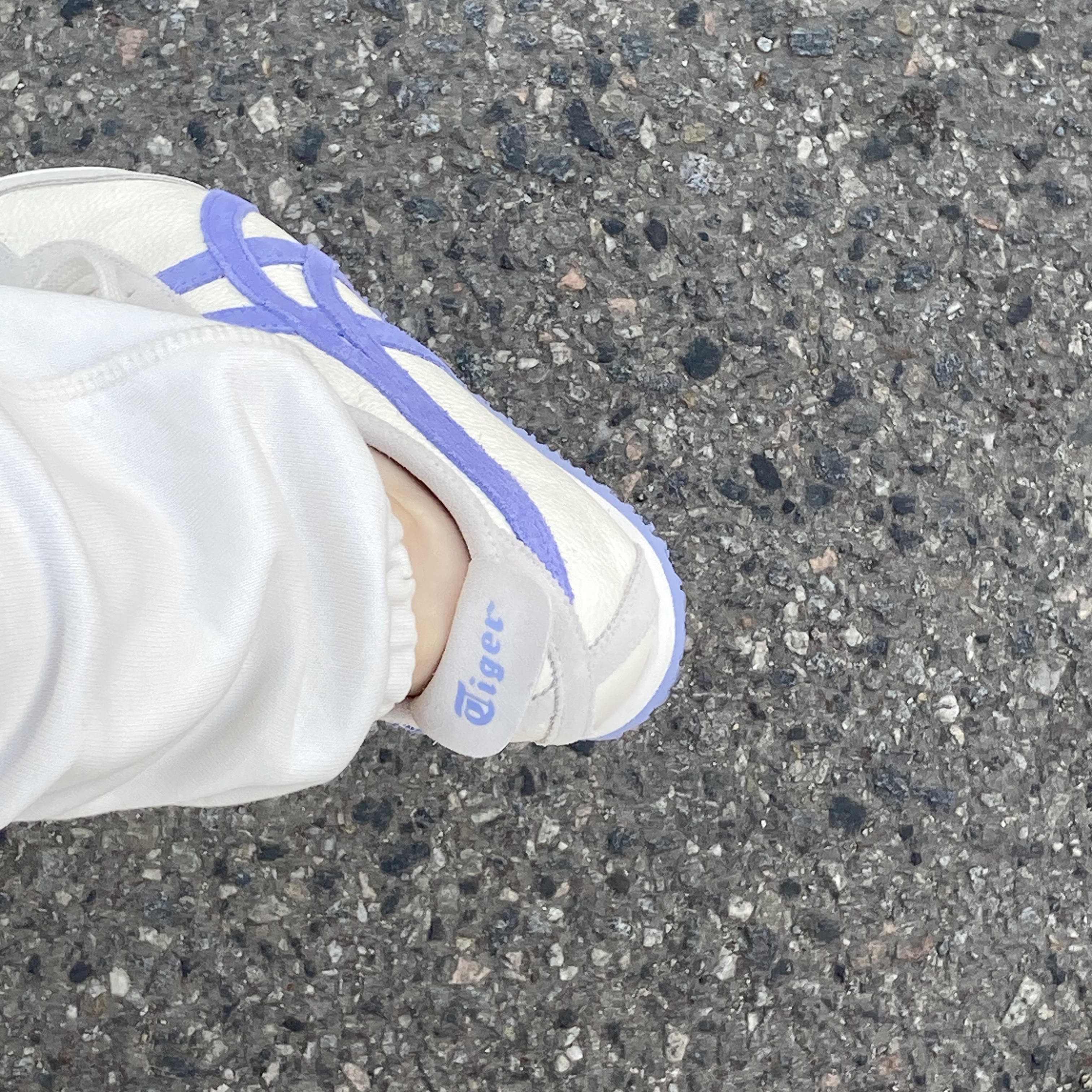 Onitsuka Tiger Mexico 66 Vintage Cream Violet Storm 착용 스타일 - 5