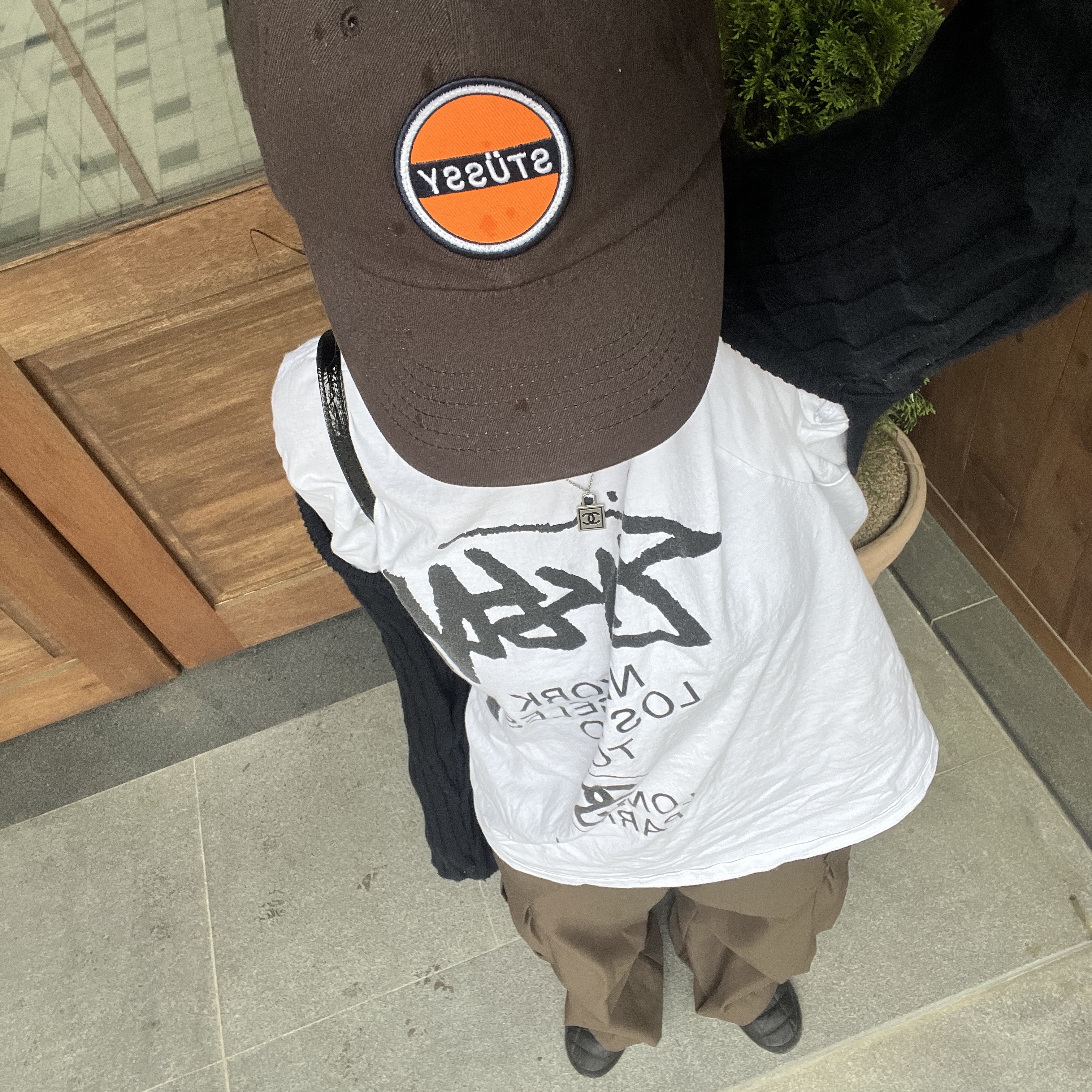 Stussy World Tour T-Shirt White 착용 스타일
