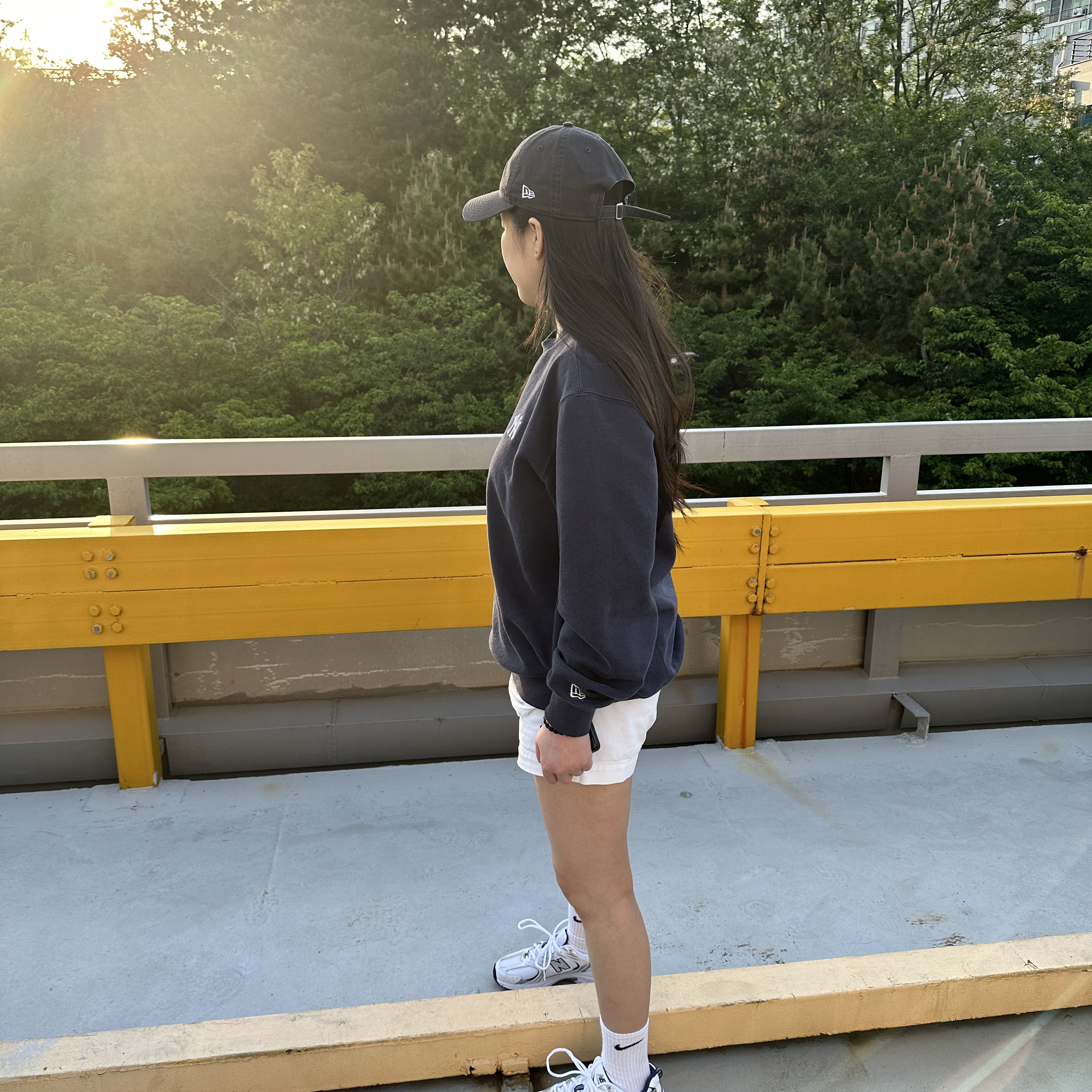 New Balance 530 White 착용 스타일 - 1