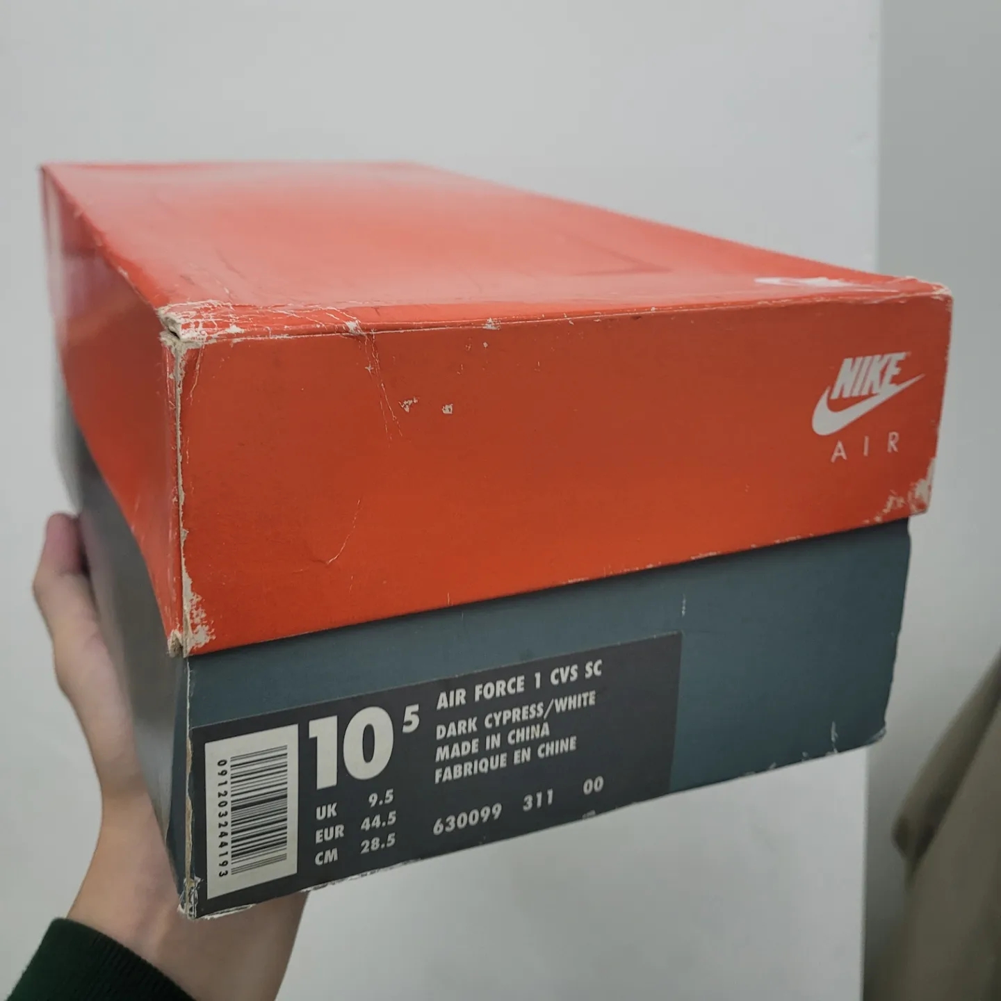(W) Nike Air Force 1 Low Gorge Green 착용 스타일 - 1
